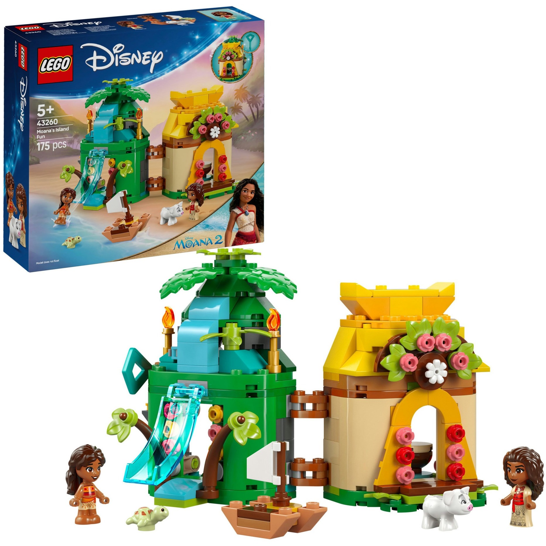 43260 Disney Princess Vaianas Inselspaß, Konstruktionsspielzeug