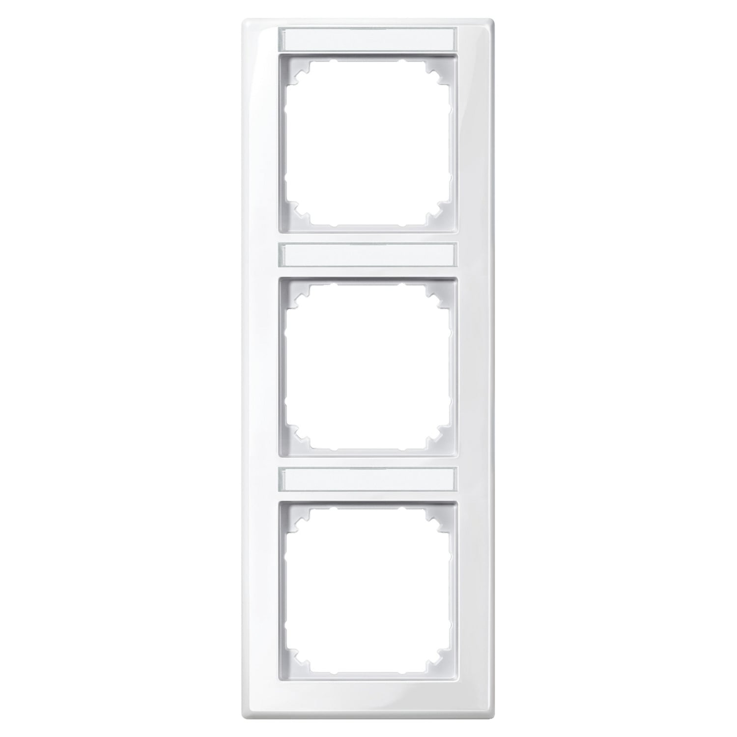Rahmen 3-fach mit Beschriftungsträger, Typ 470319, Abdeckrahmen, M-SMART System M