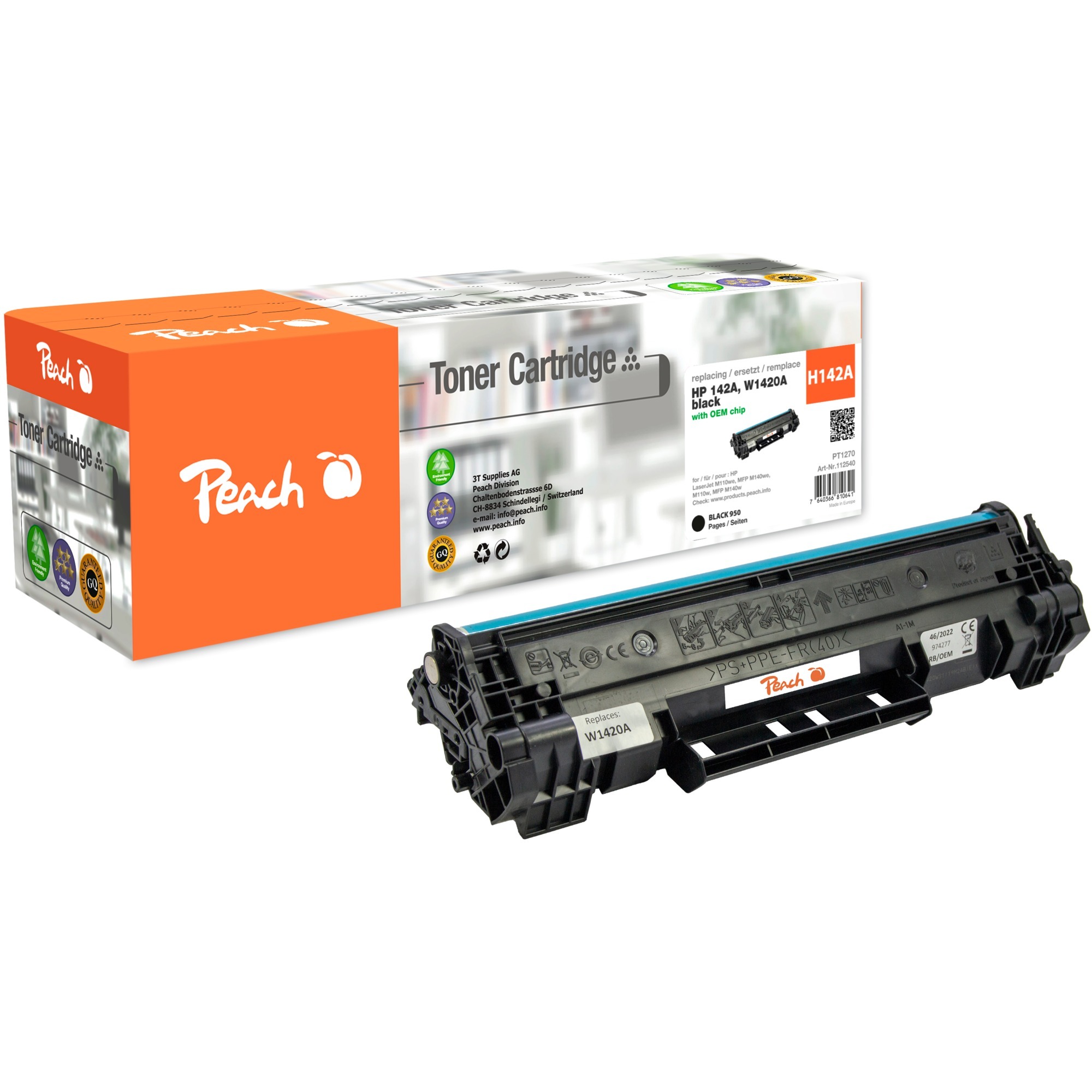 Peach Toner schwarz 112540 | 07640366810641 Peach Toner schwarz 112540 | 07640366810641