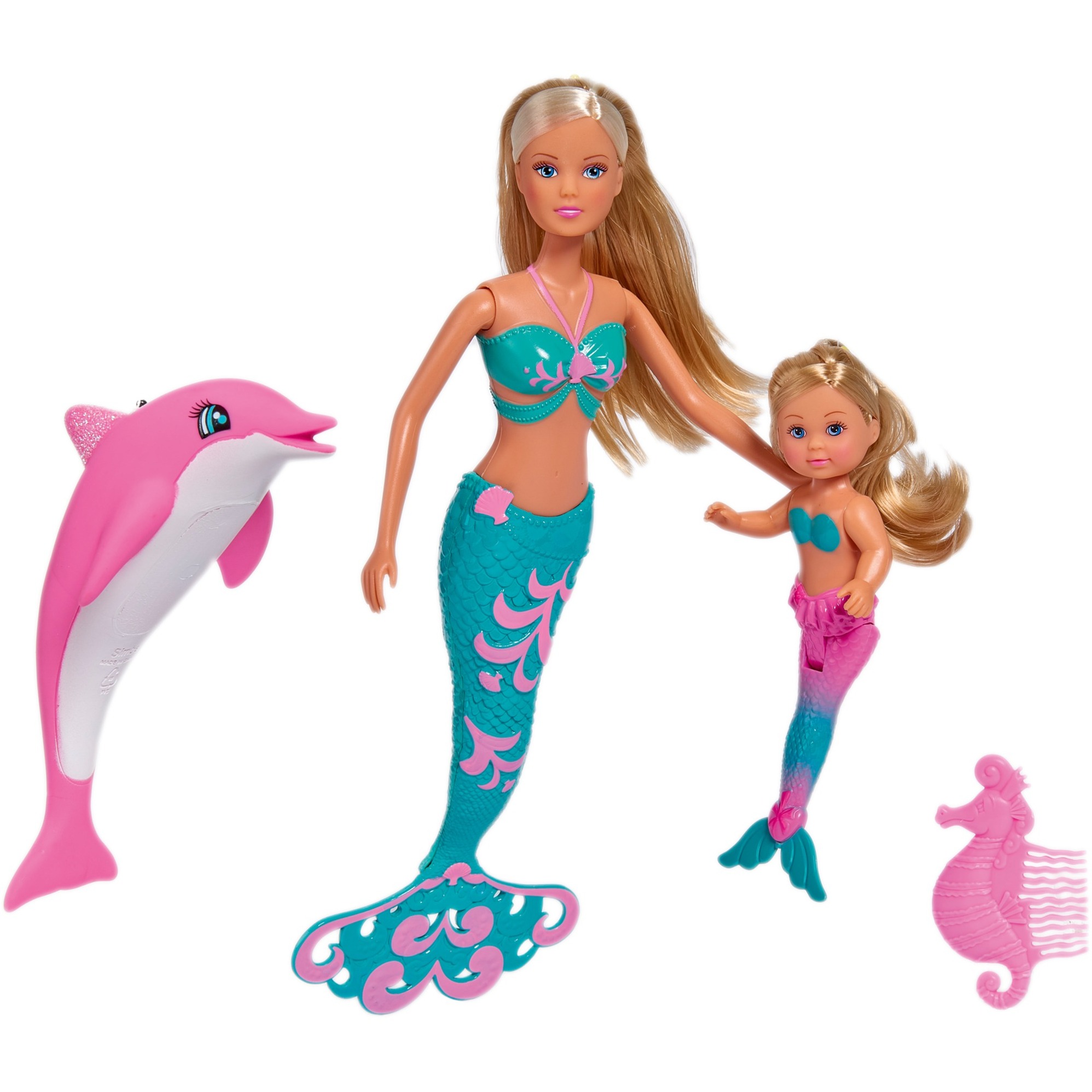 Simba Steffi Love Meerjungfrau mit Delfin, Puppe | 04006592040123 Simba Steffi Love Meerjungfrau mit Delfin, Puppe | 04006592040123