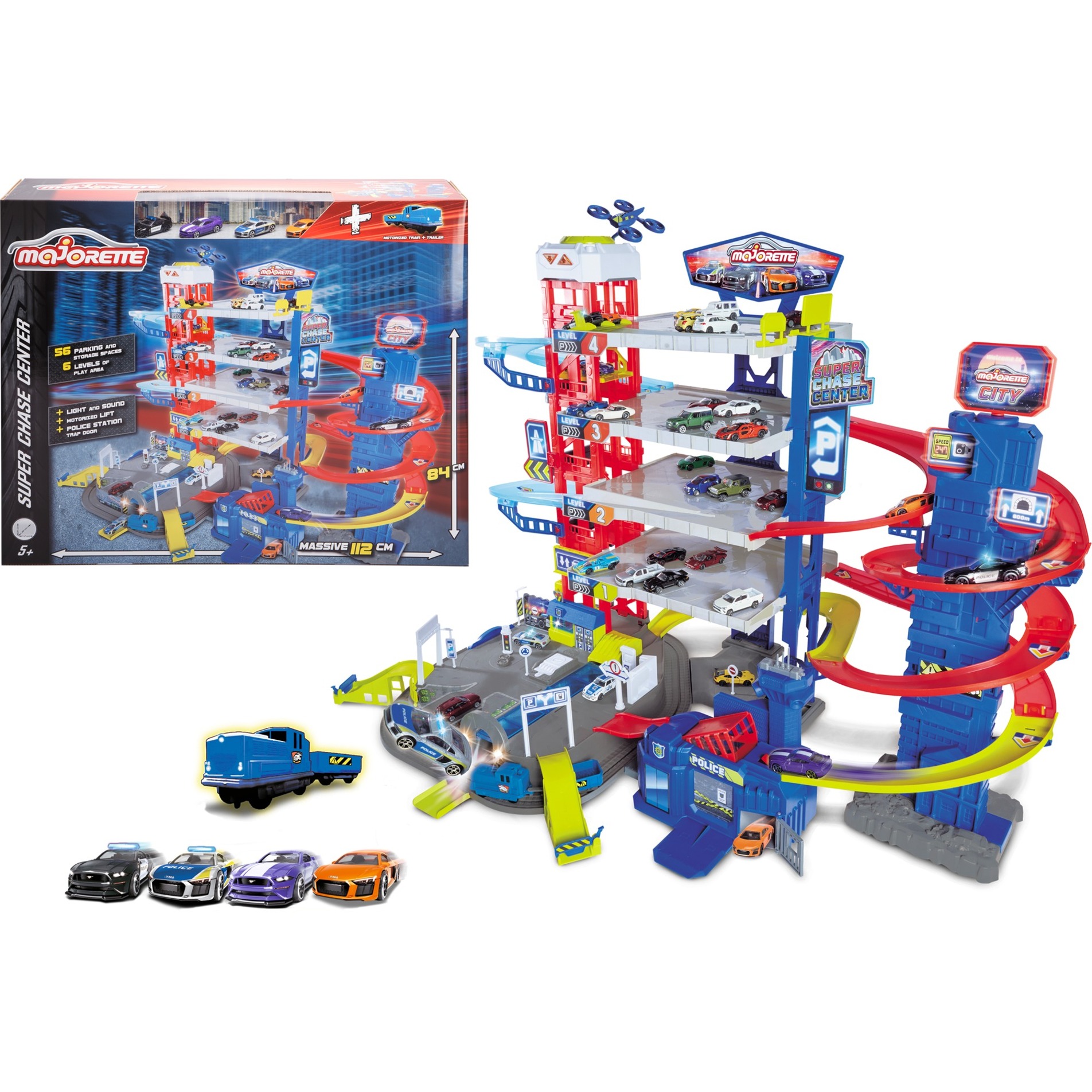 Simba Super Chase Center mit 5 Fahrzeugen, Spielgebäude | 03467452075265 Simba Super Chase Center mit 5 Fahrzeugen, Spielgebäude | 03467452075265