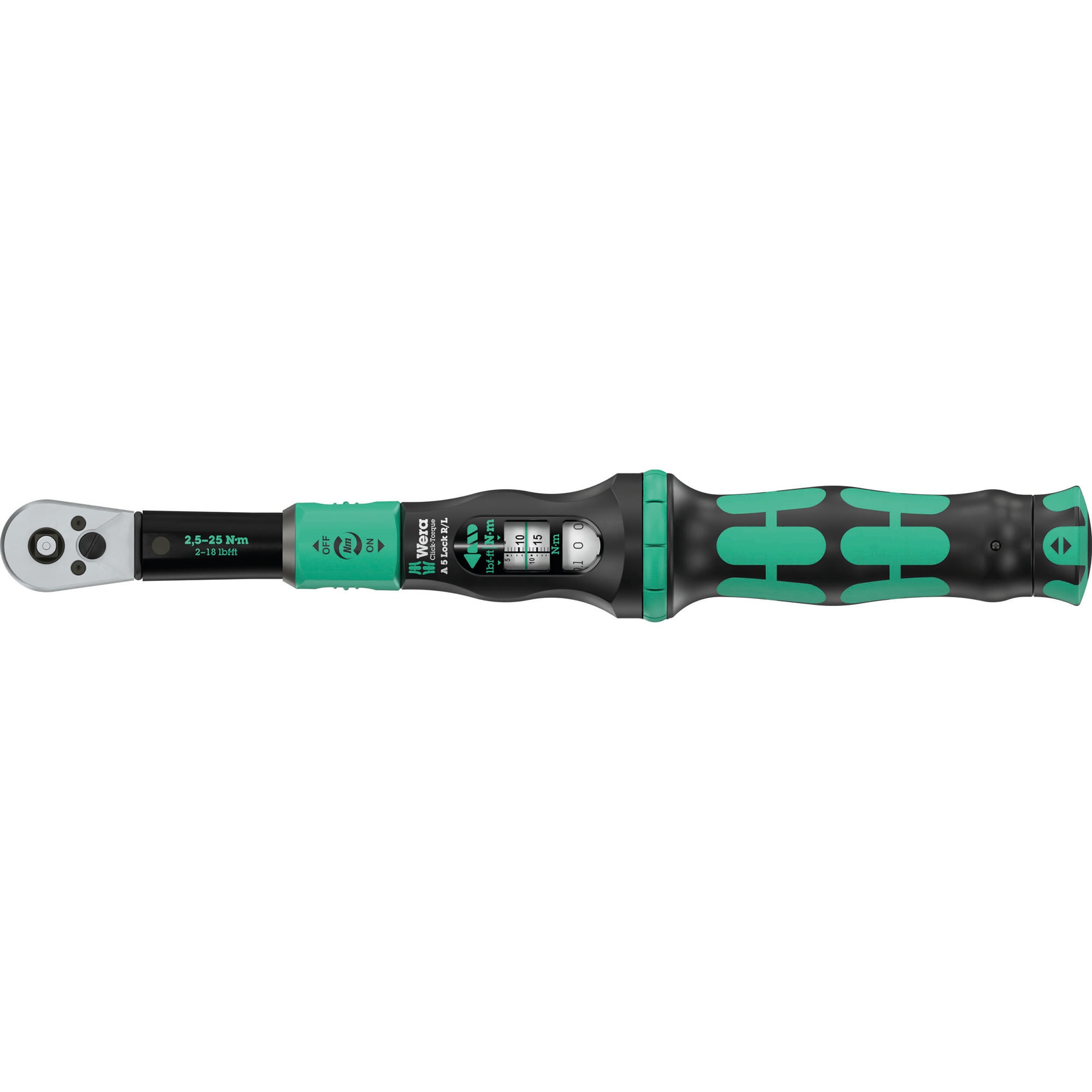 Drehmomentschlüssel mit Durchsteckvierkant Click-Torque Lock A 5 R/L
