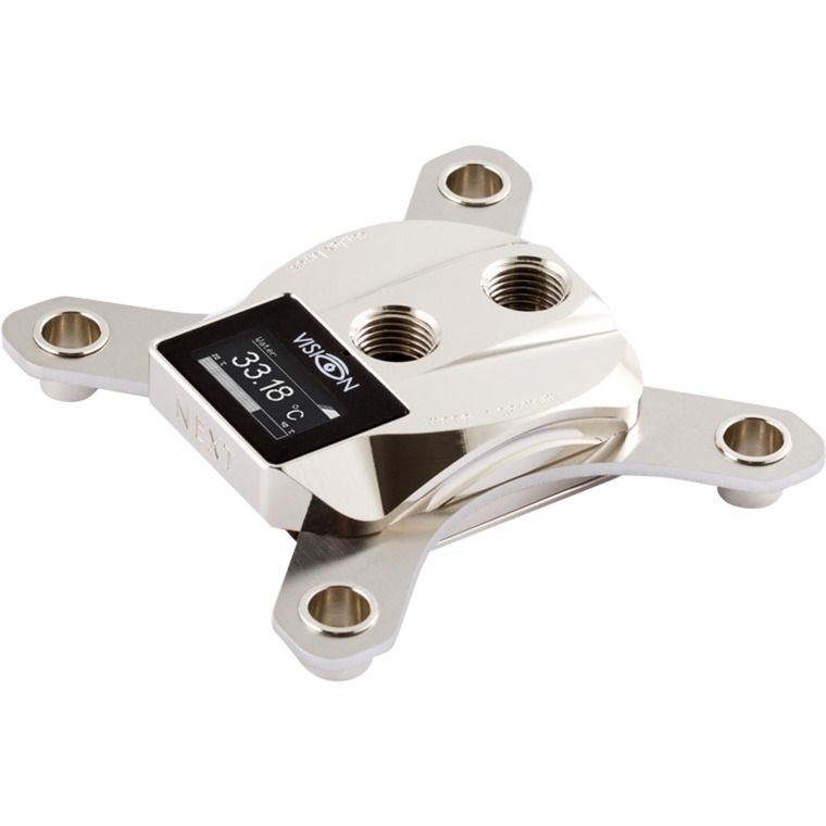 Aquacomputer cuplex kryos NEXT mit VISION 1200/1156/1155/1151/1150, Nickel/.925 Silber, CPU-Kühler | 04260473310396 Aquacomputer cuplex kryos NEXT mit VISION 1200/1156/1155/1151/1150, Nickel/.925 Silber, CPU-Kühler | 04260473310396