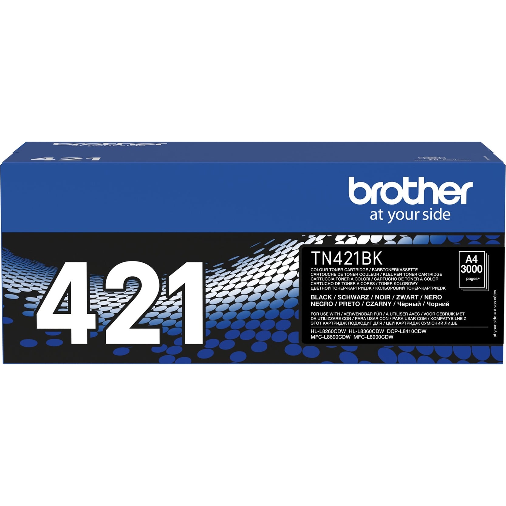 Brother Original TN421BK Toner schwarz 3.000 Seiten (für HL-L8260CDW, L8360CDW, L9310CDW/T/TT)(TN421BK)