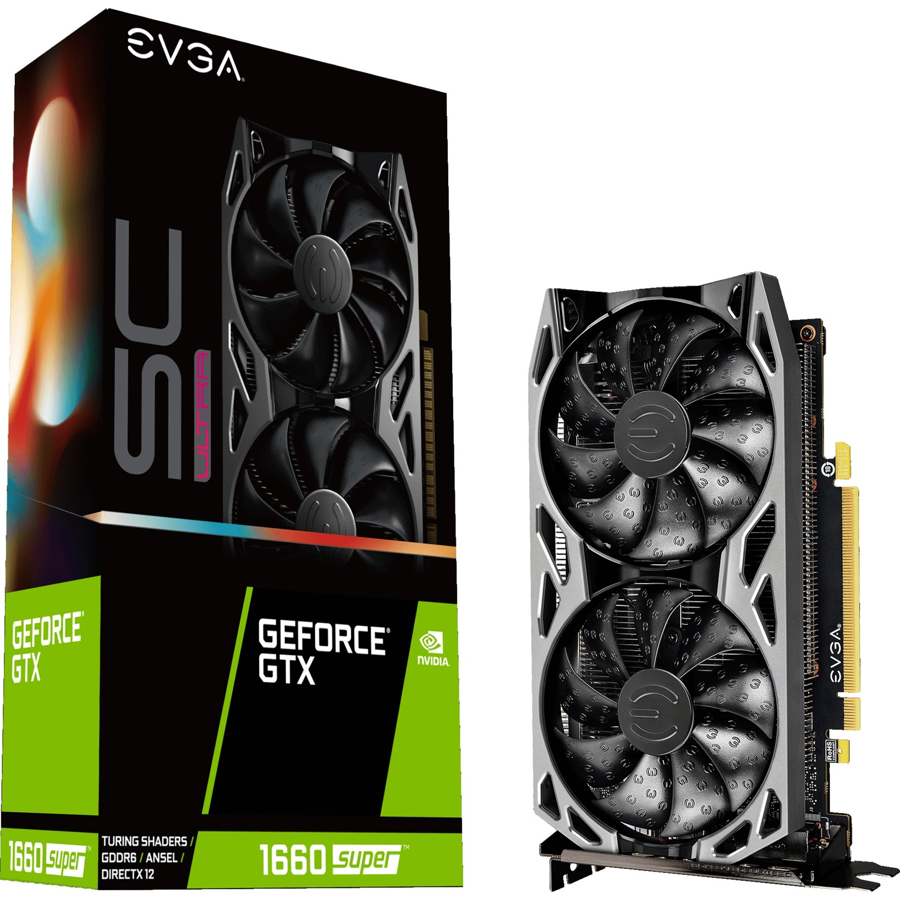 Evga GeForce GTX 1660 SUPER SC ULTRA GAMING, Grafikkarte | 04250812435125