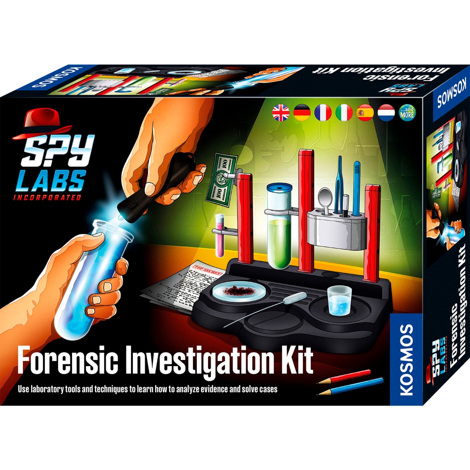 Kosmos Spy Labs Incorporated Forensic Investigation Kit, Detektiv-Sets | 04002051617264 Kosmos Spy Labs Incorporated Forensic Investigation Kit, Detektiv-Sets | 04002051617264