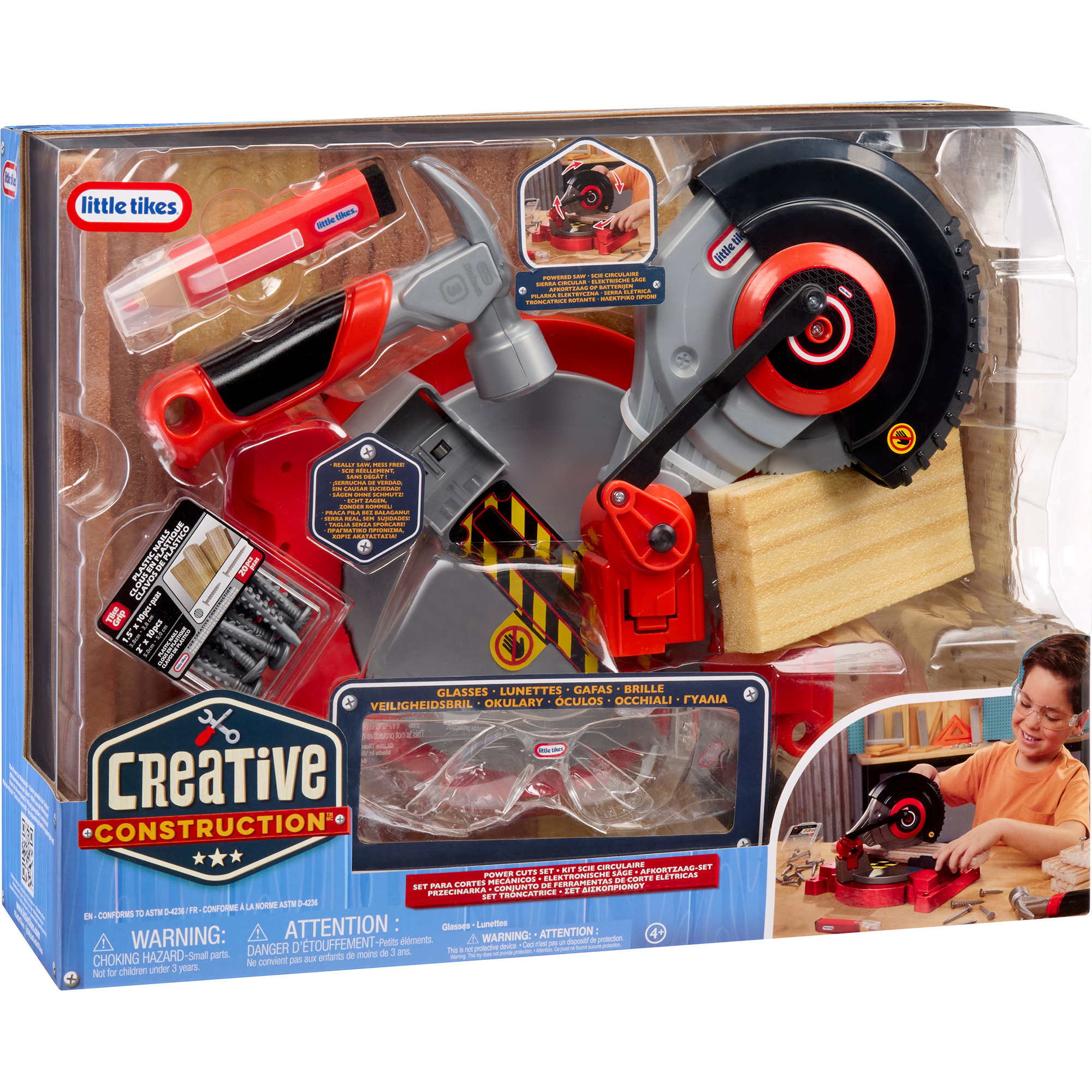 MGA Entertainment Little Tikes Creative Construction - Kappsäge, Kinderwerkzeug