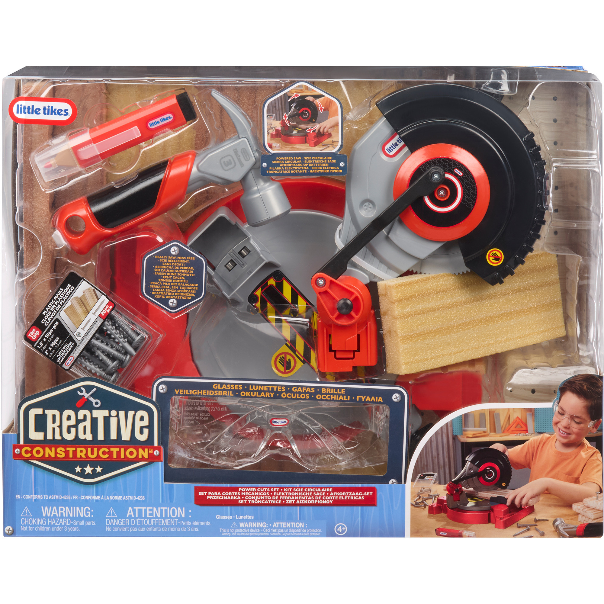 MGA Entertainment Little Tikes Creative Construction - Kappsäge, Kinderwerkzeug