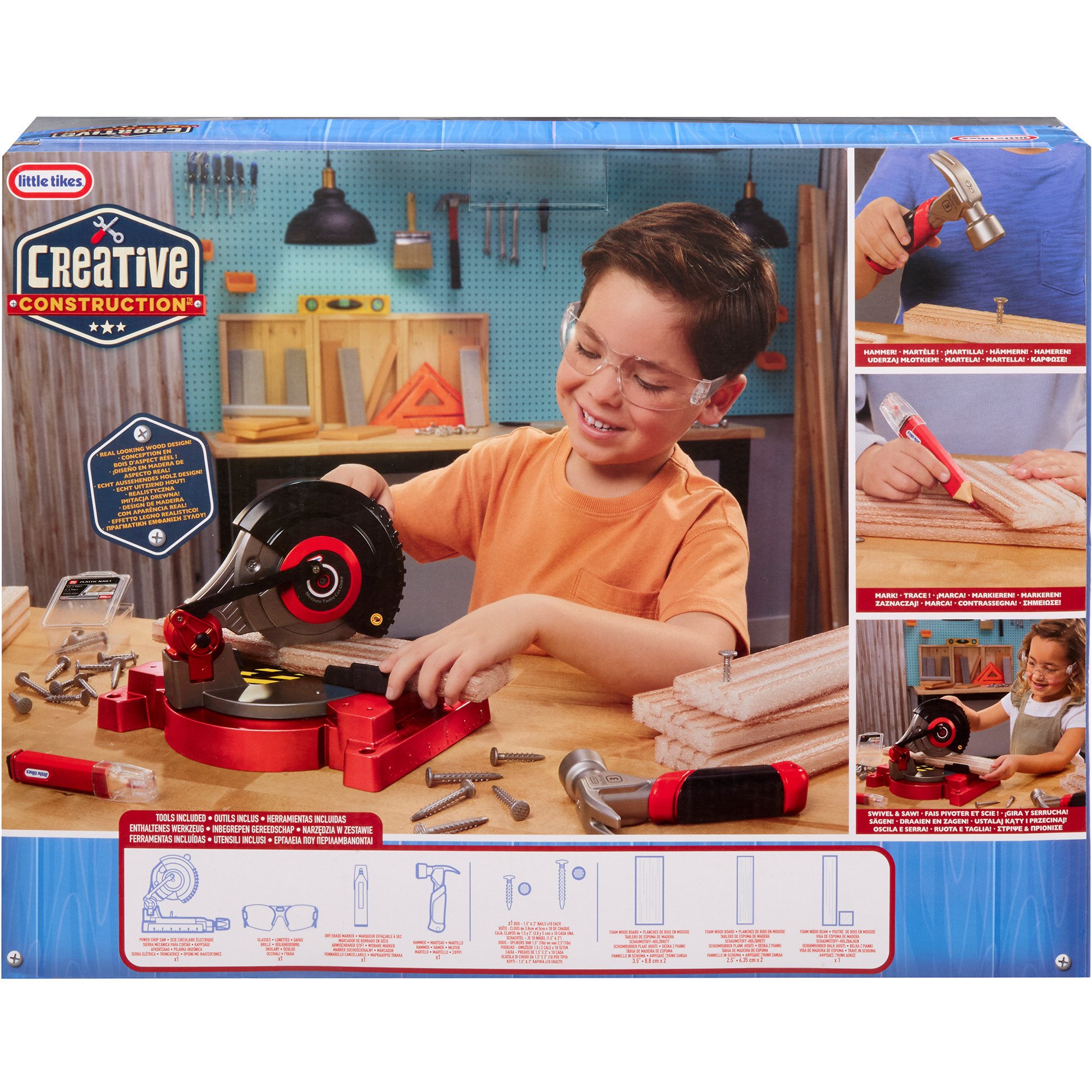 MGA Entertainment Little Tikes Creative Construction - Kappsäge, Kinderwerkzeug
