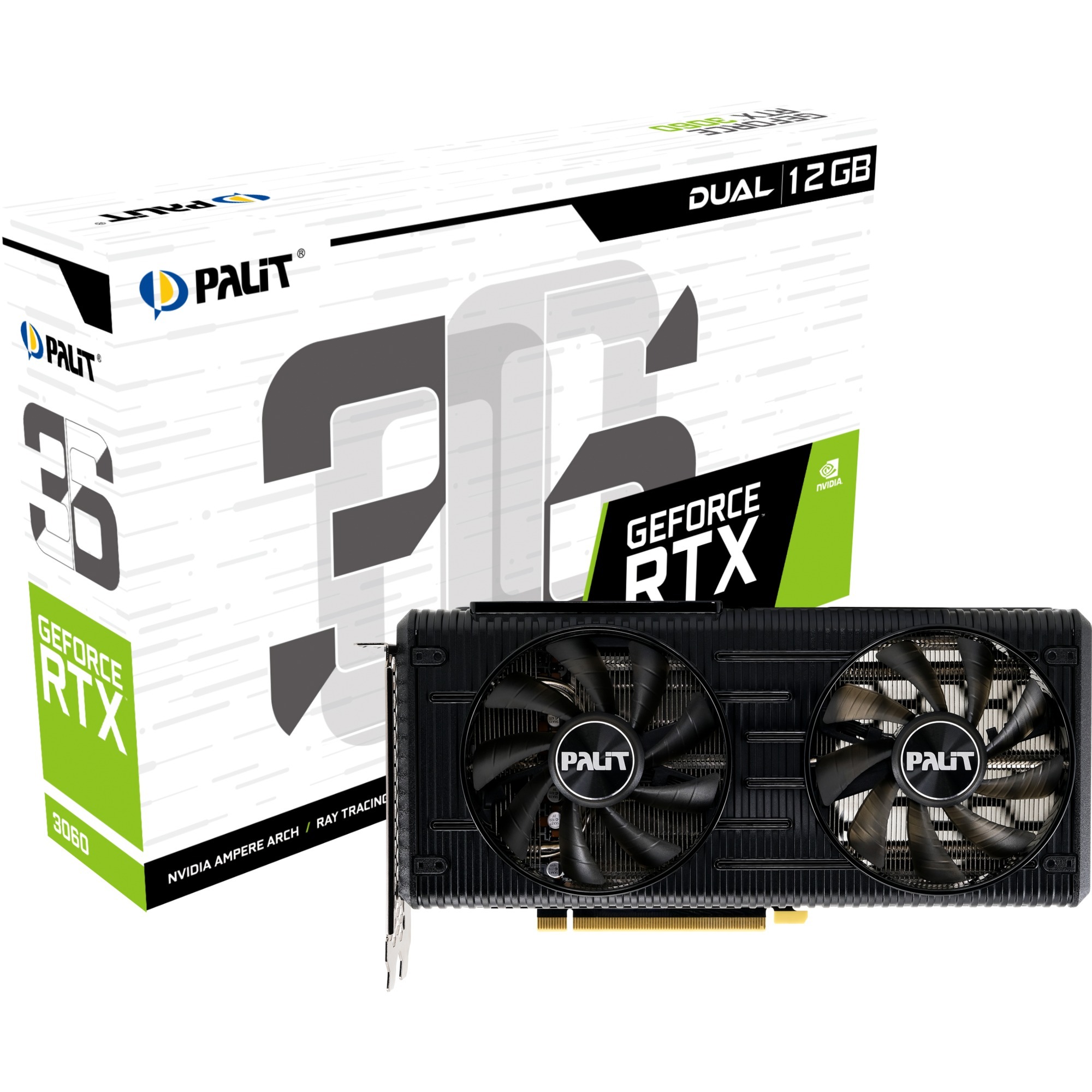 Palit GeForce RTX 3060 DUAL, Grafikkarte | 04710562242423 Palit GeForce RTX 3060 DUAL, Grafikkarte | 04710562242423