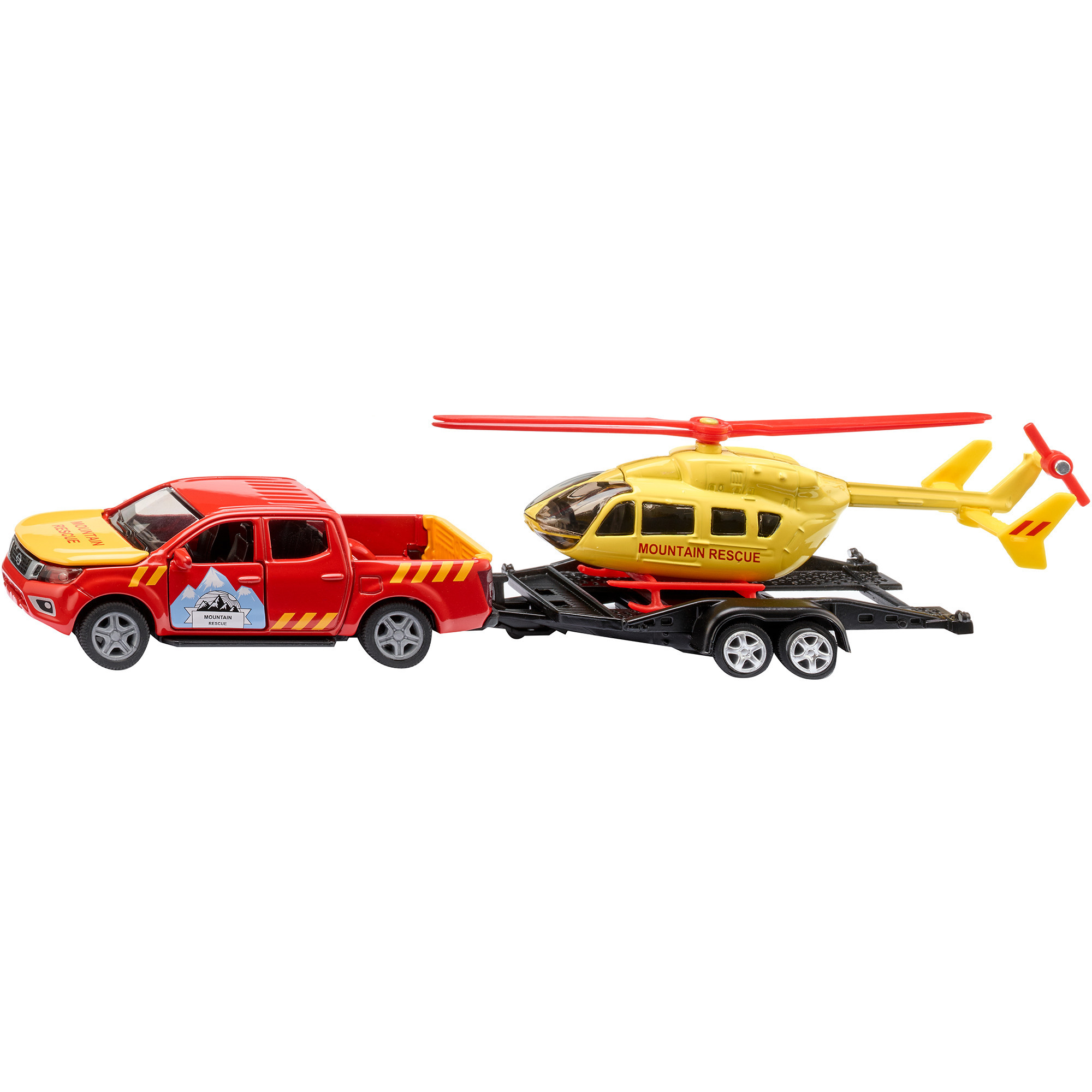 SUPER Nissan Navara mit Helikopter, Modellfahrzeug