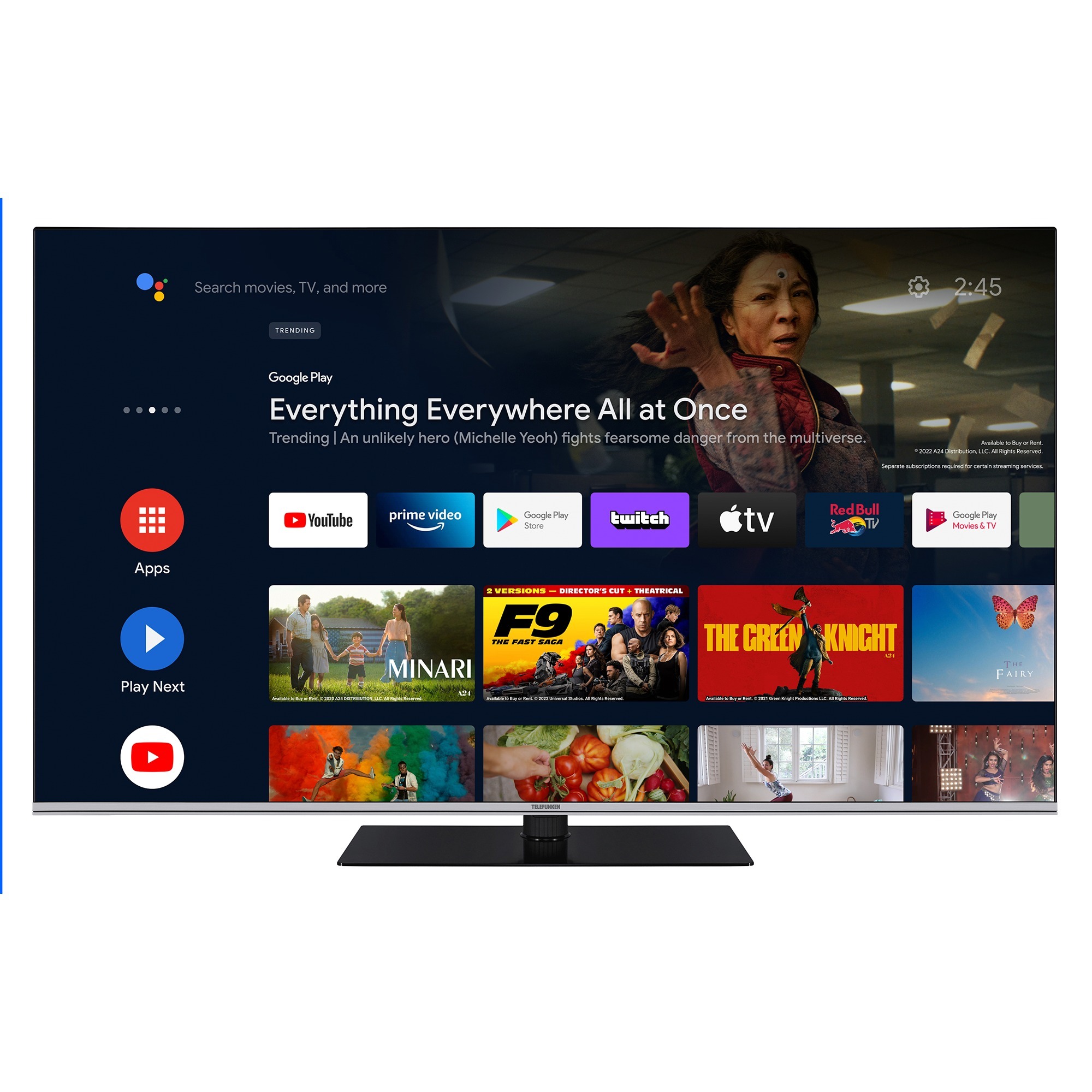 Telefunken QU65AN900M, QLED-Fernseher | 04024862140151
