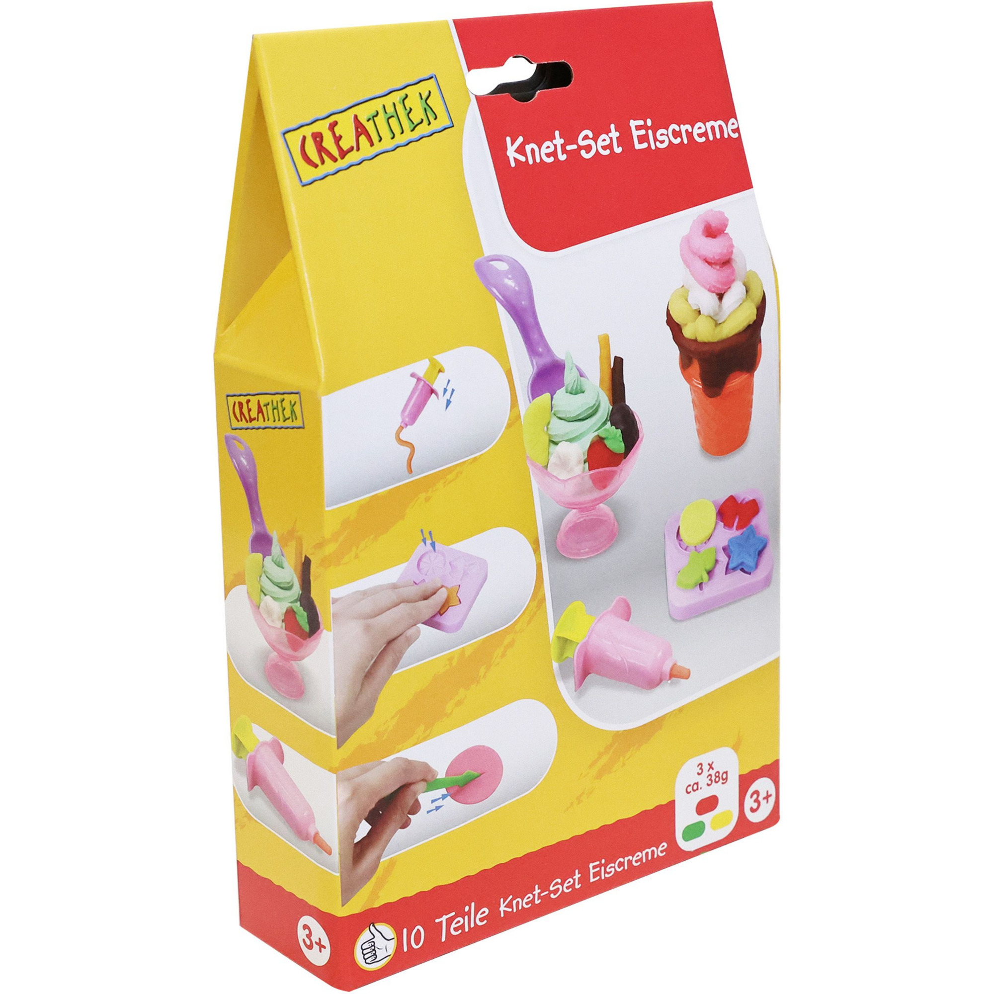 Knet-Set Eiscreme, 10 Teile, Kneten