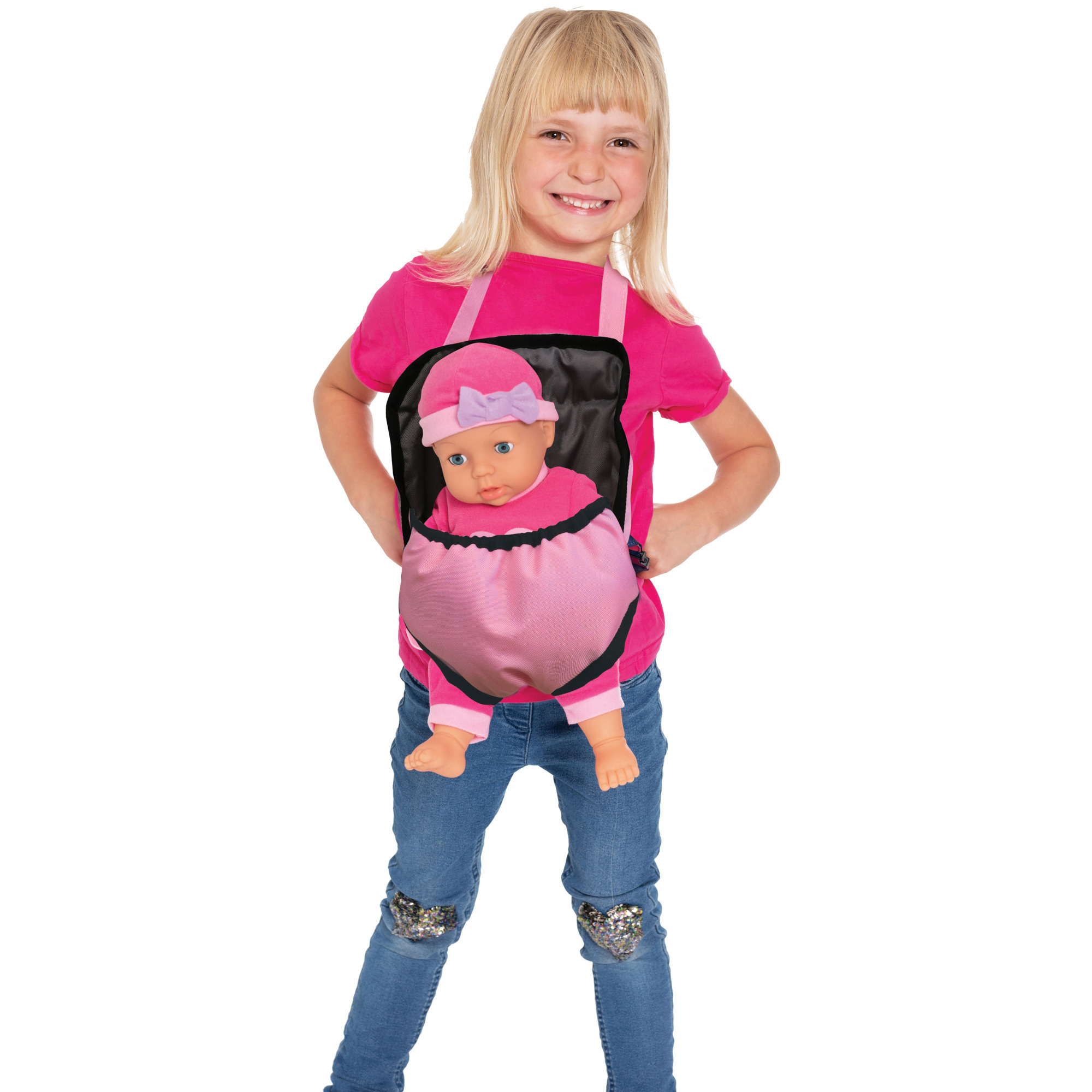 Puppenbabytrage Rosy, Puppenzubehör
