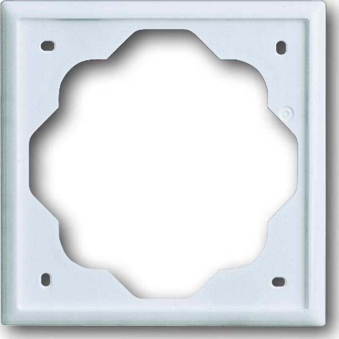 Rahmen einfach Abdeckrahmen Kunststoff Thermoplast glänzend Schutzart IP20 Schlagfestigkeit IK03
