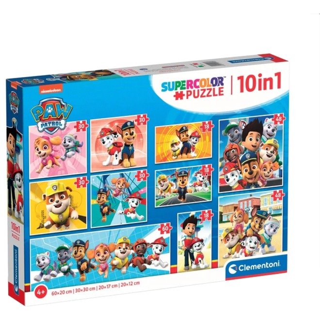 Clementoni Supercolor 10 in 1 – Paw Patrol, Puzzle | 08005125202706 Clementoni Supercolor 10 in 1 – Paw Patrol, Puzzle | 08005125202706