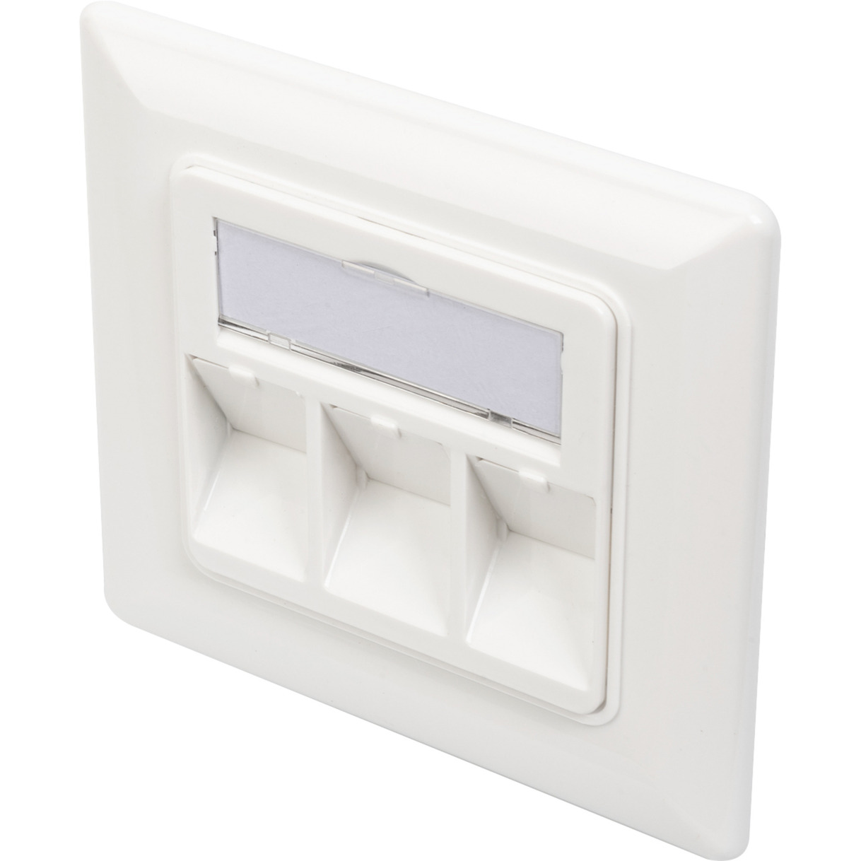 Leerdose für Keystone Module, 2x RJ-45, Anschlussdose
