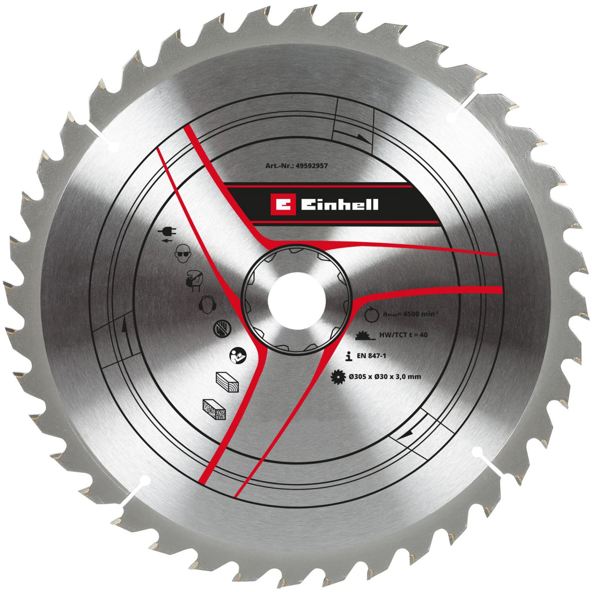 Kreissägeblatt HM, Ø 305 x 30mm, 3,0mm, 40Z