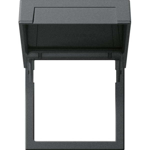 Montagerahmen mit Klappdeckel 45 mal 45 Millimeter, Adapter