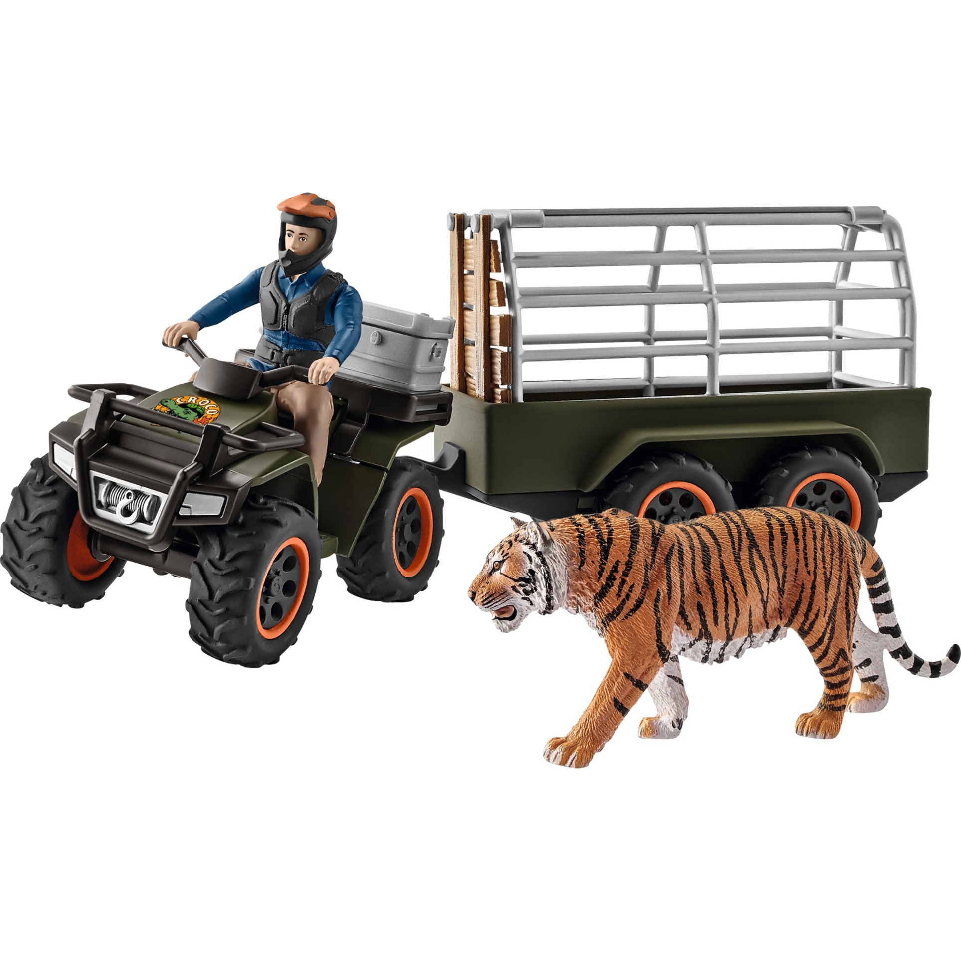 Schleich Quad mit Anhänger und Ranger, Spielfigur | 04055744039379 Schleich Quad mit Anhänger und Ranger, Spielfigur | 04055744039379