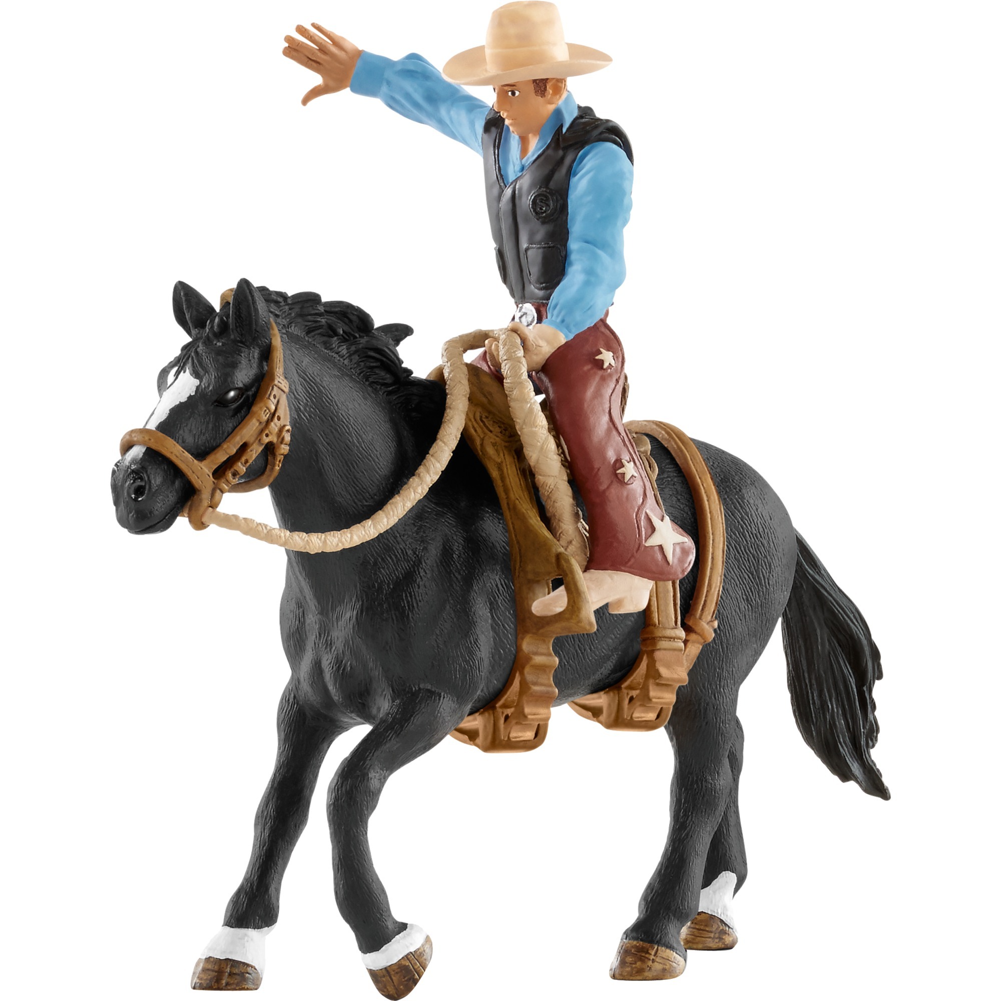 Schleich Saddle Bronc Riding mit Cowboy, Spielfigur | 04005086414167 Schleich Saddle Bronc Riding mit Cowboy, Spielfigur | 04005086414167