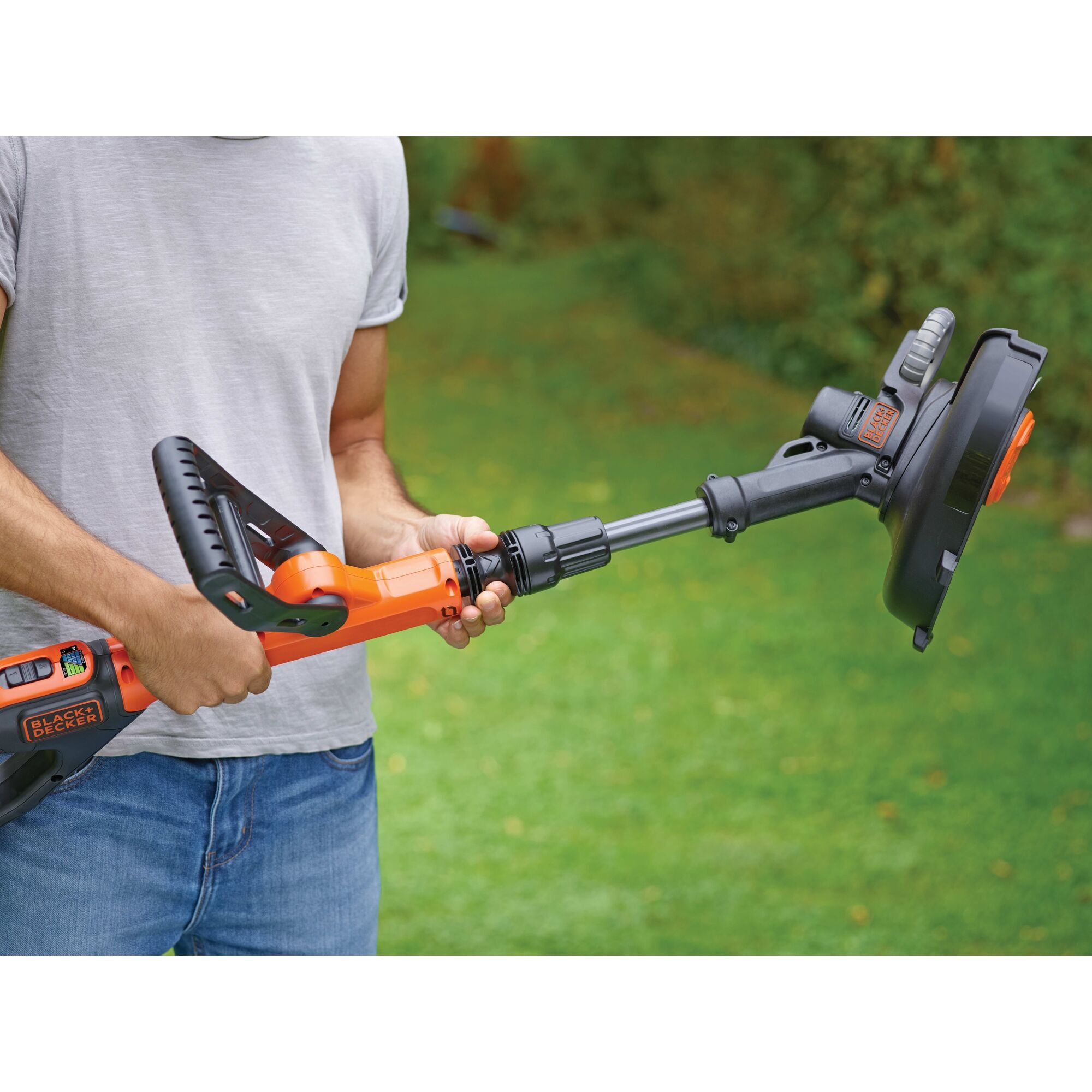 BLACK+DECKER AkkuRasentrimmer STC1820EPC, 18Volt orange/schwarz, Li