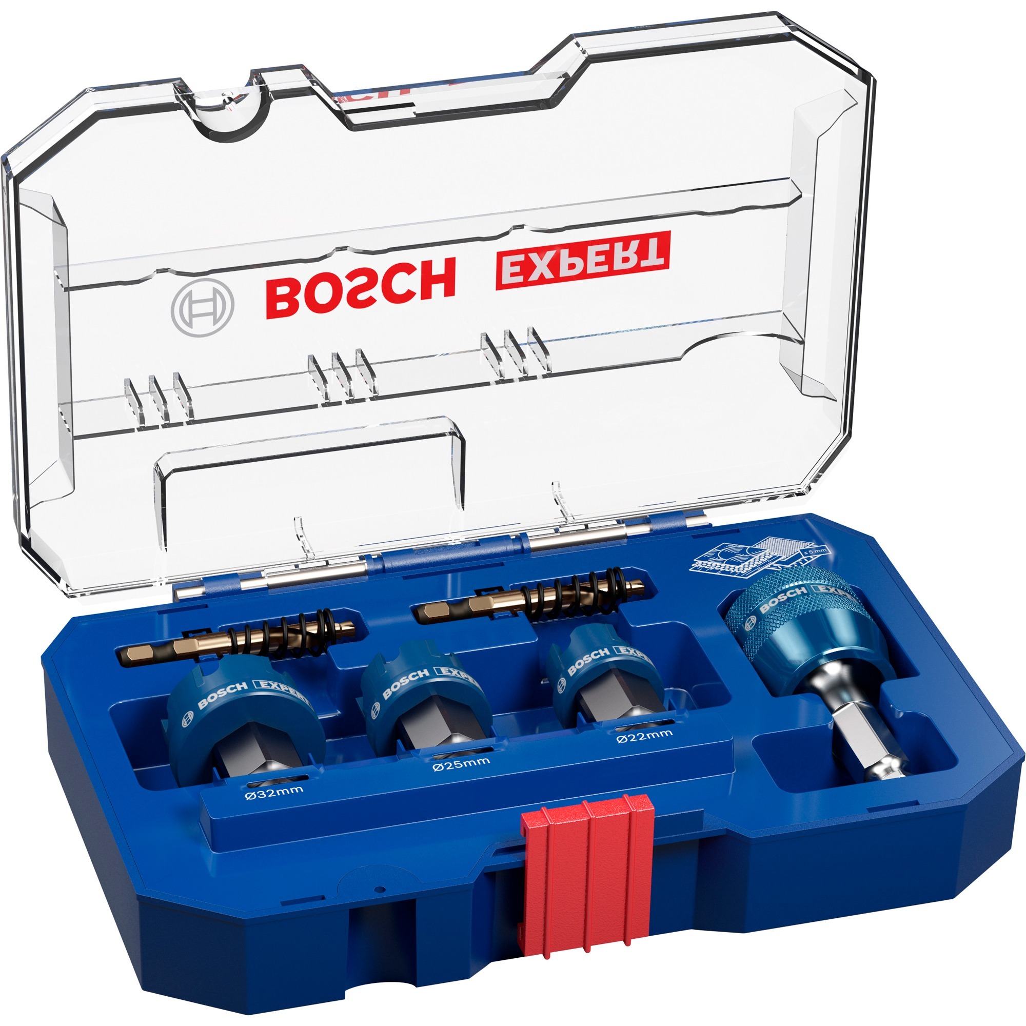 EXPERT Sheet Metal PC Plus Lochsägen-Set, Ø 22-32mm, 6-teilig