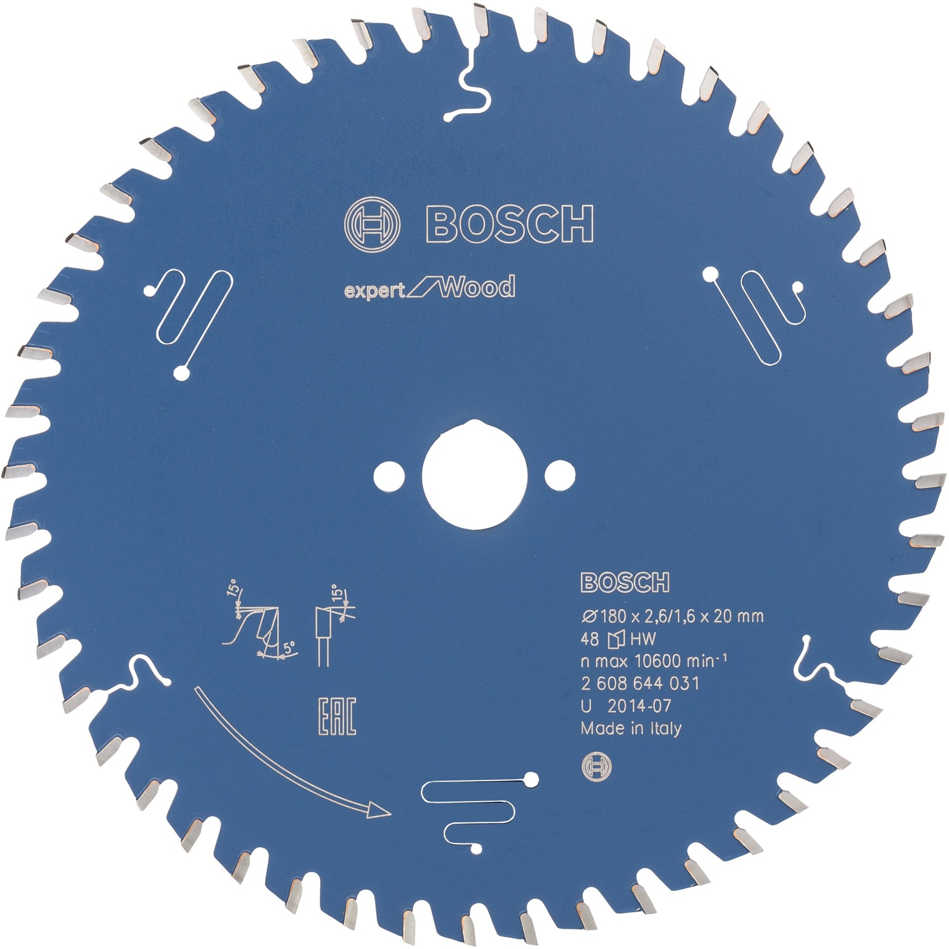 EXPERT Wood Kreissägeblatt, Ø 180mm, 48Z