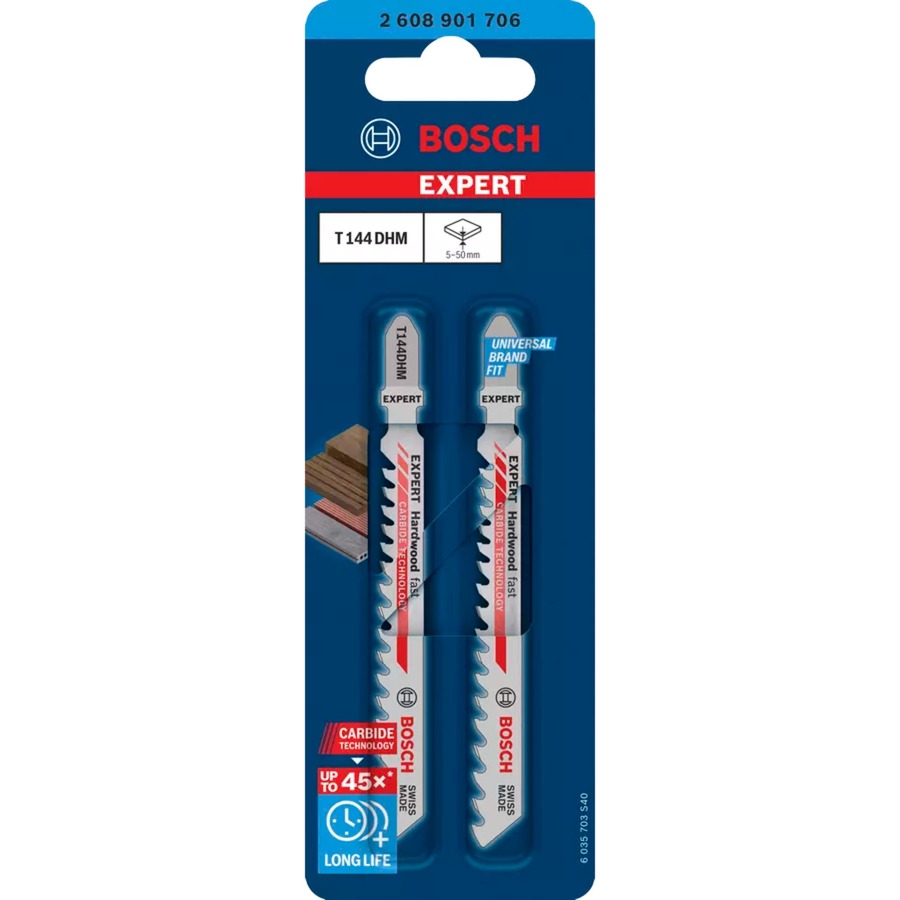 Bosch Expert Stichsägeblatt T 144 DHM “Hardwood Fast“ | 04059952657332 Bosch Expert Stichsägeblatt T 144 DHM “Hardwood Fast“ | 04059952657332