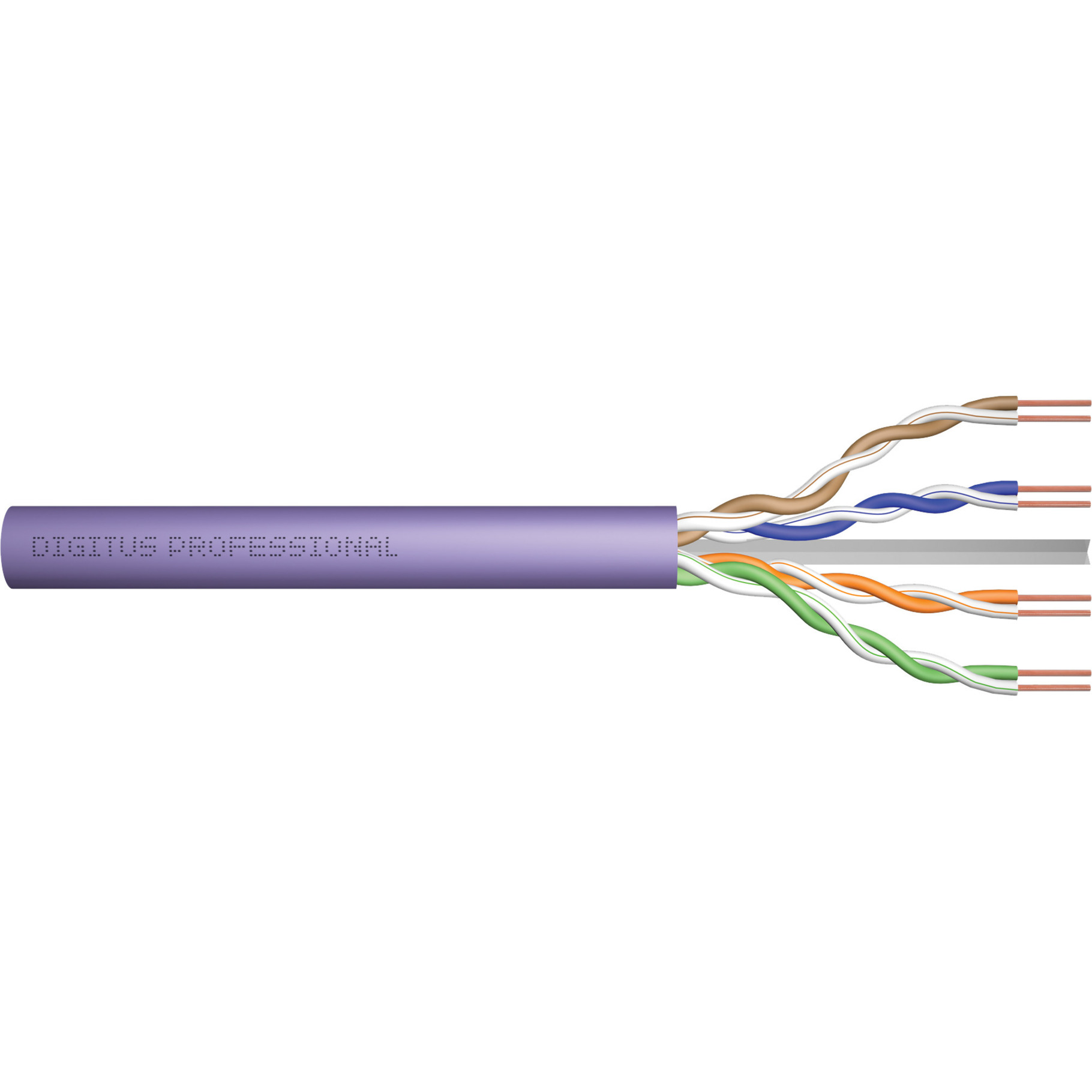 Professional Cat.6 U/UTP Verlegekabel simplex, Eca