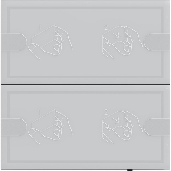 KNX Tastsensor Komfort Zweifach für Gira One und KNX mit Raumthermostat
