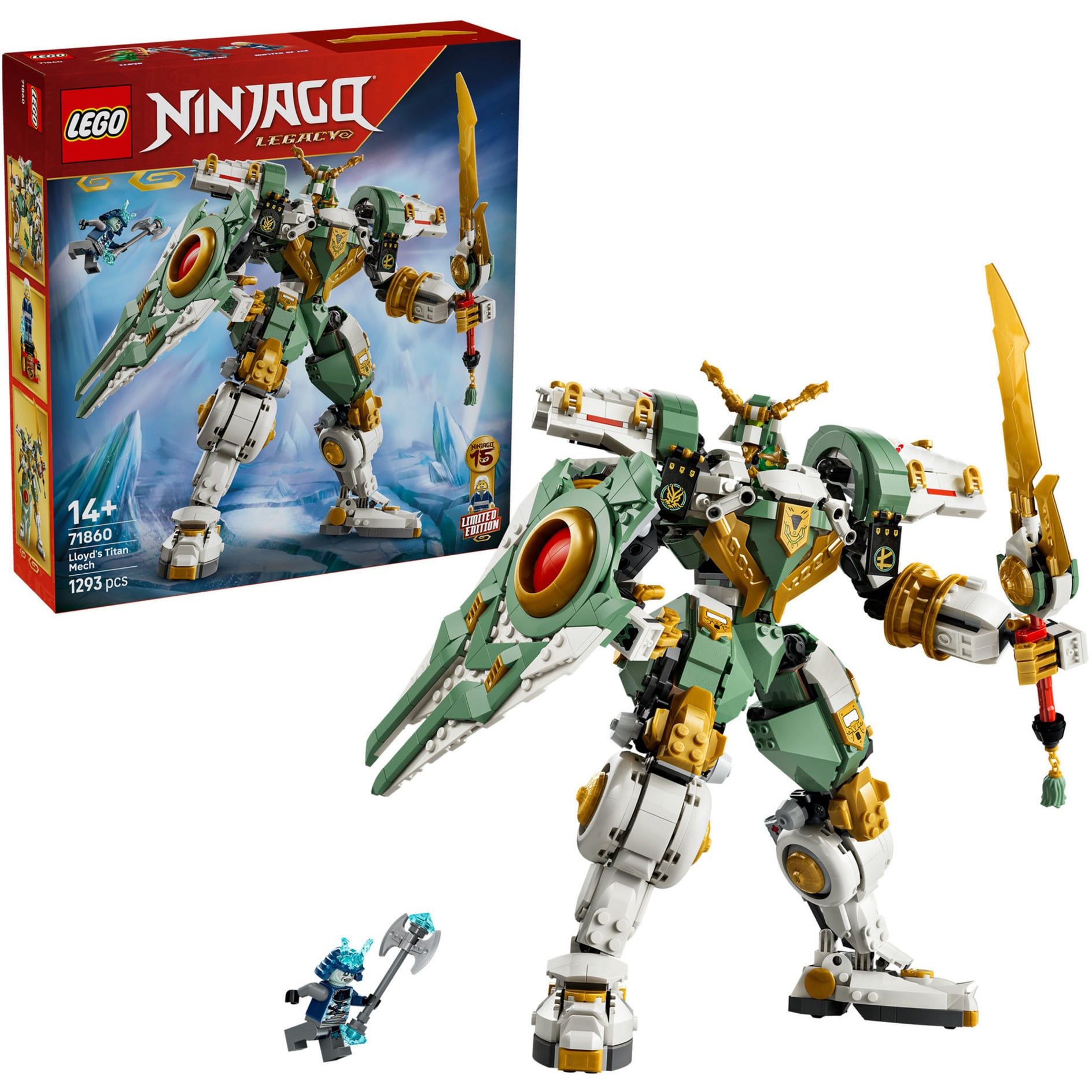 71860 Ninjago 15-jähriges Jubiläum: Lloyds Titan-Mech, Konstruktionsspielzeug