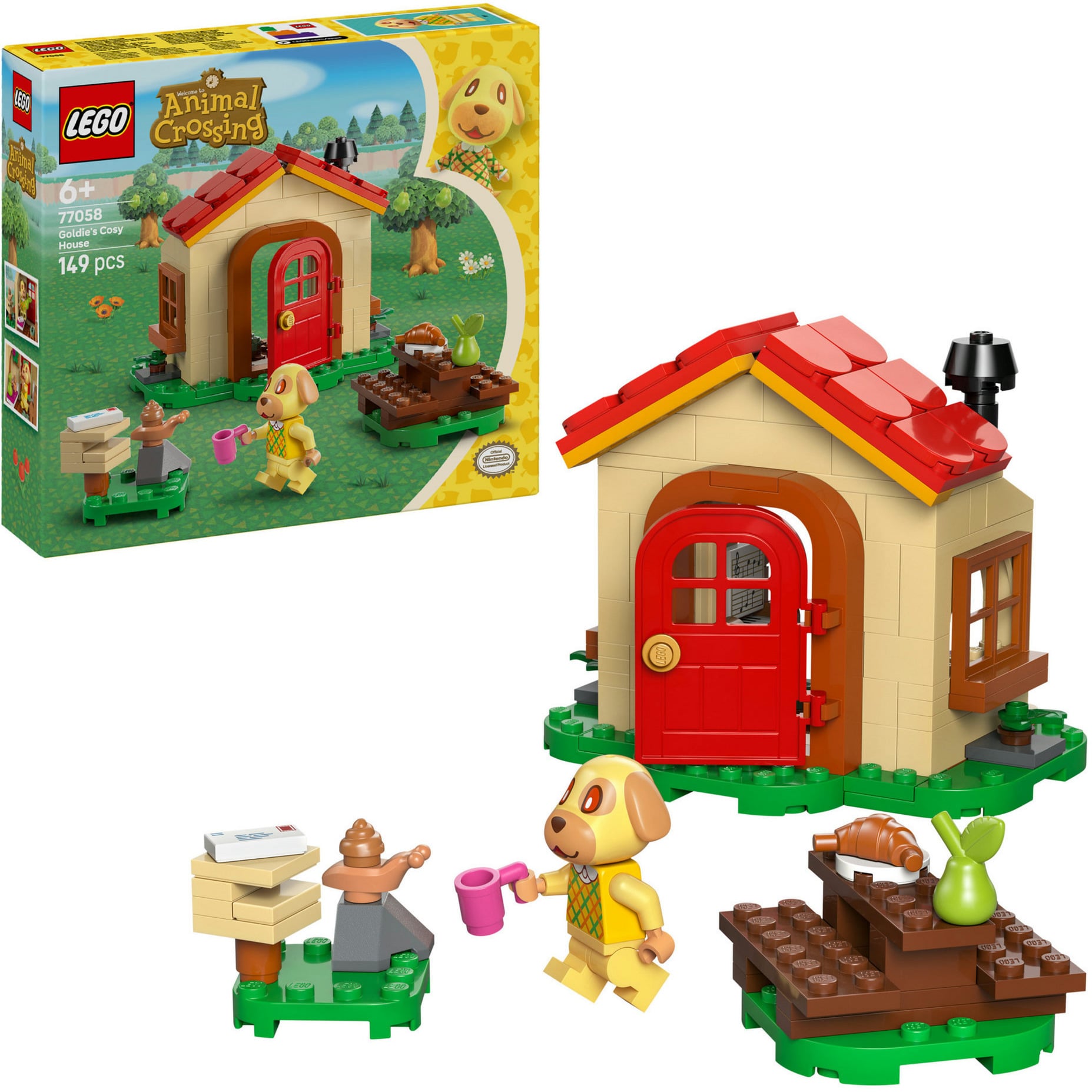 77058 Animal Crossing Bienchens gemütliches Haus, Konstruktionsspielzeug