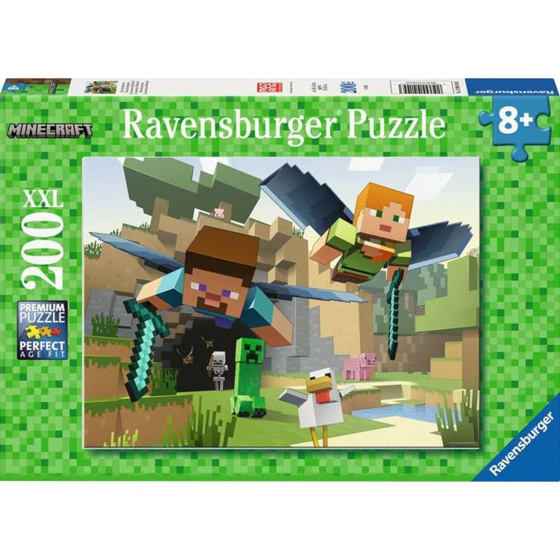 Kinderpuzzle Minecraft - Tierische Abenteuer