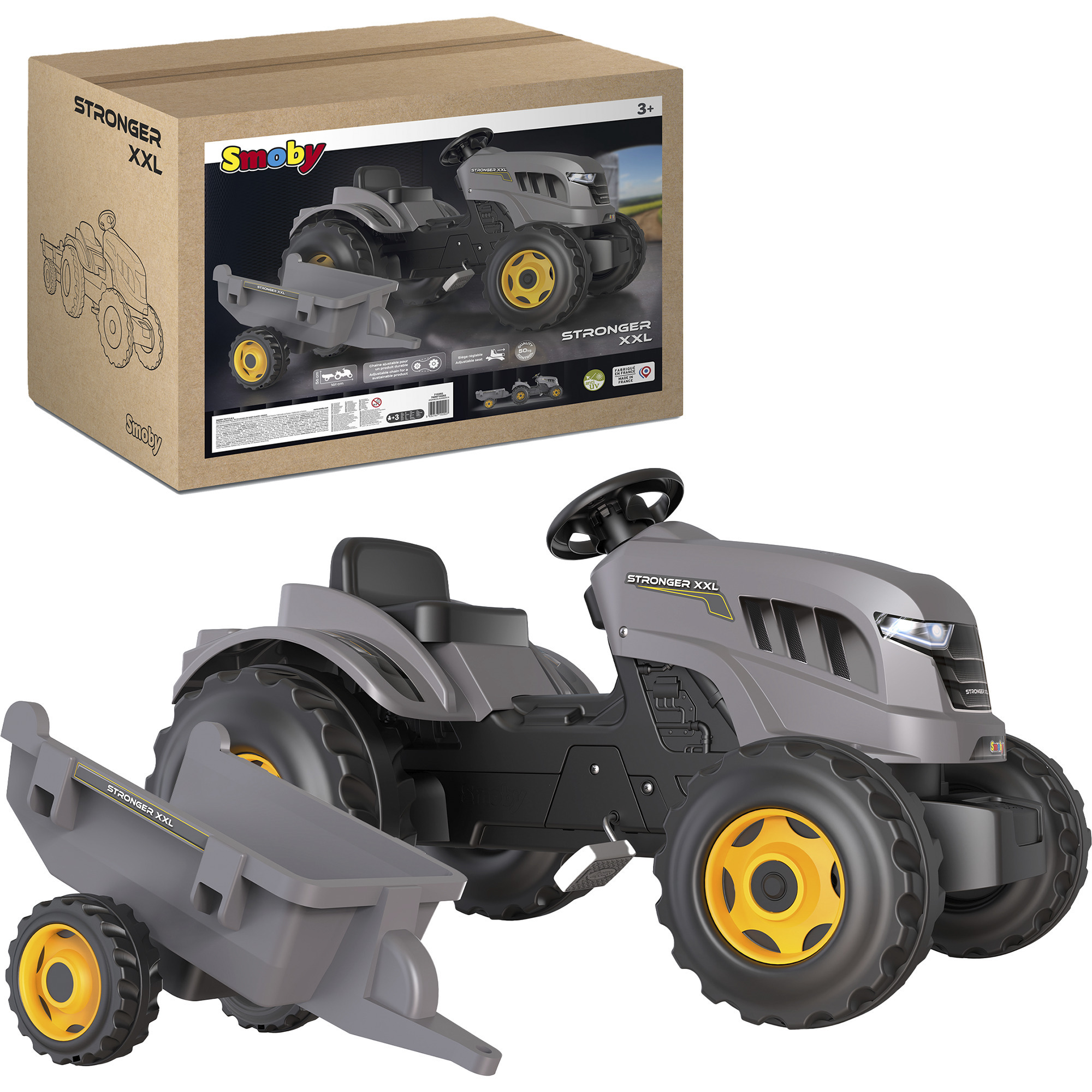 Traktor Stronger XXL mit Anhänger, Kinderfahrzeug
