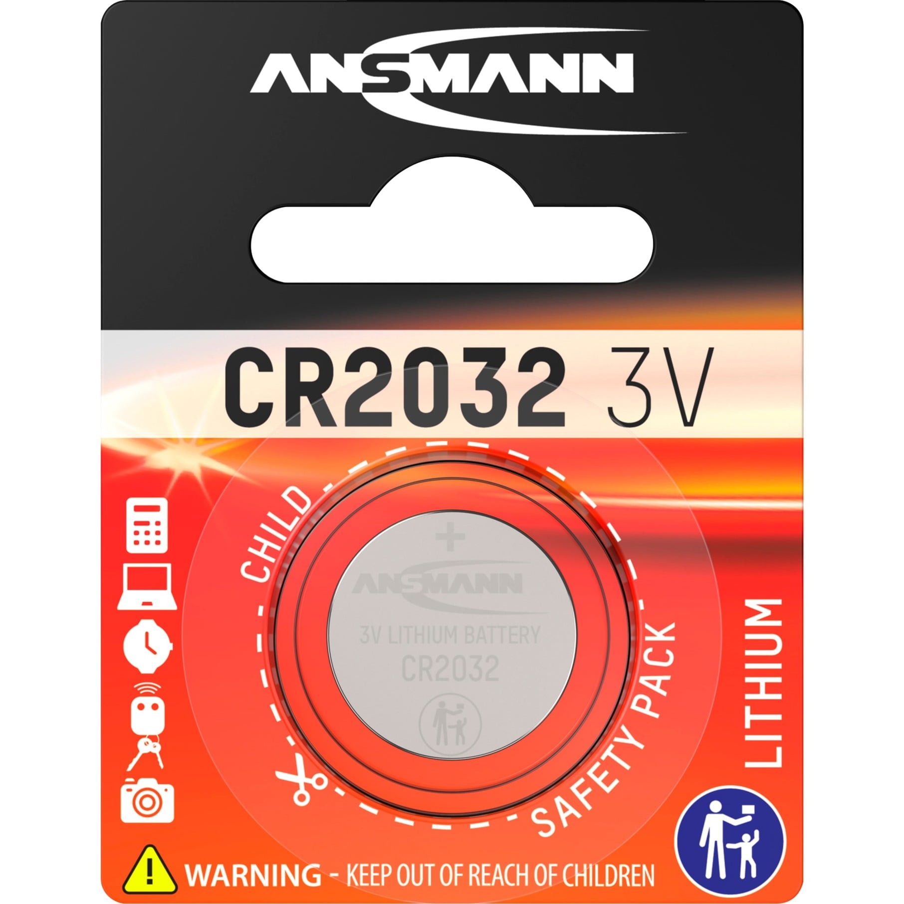Lithium Knopfzelle CR-2032, Batterie