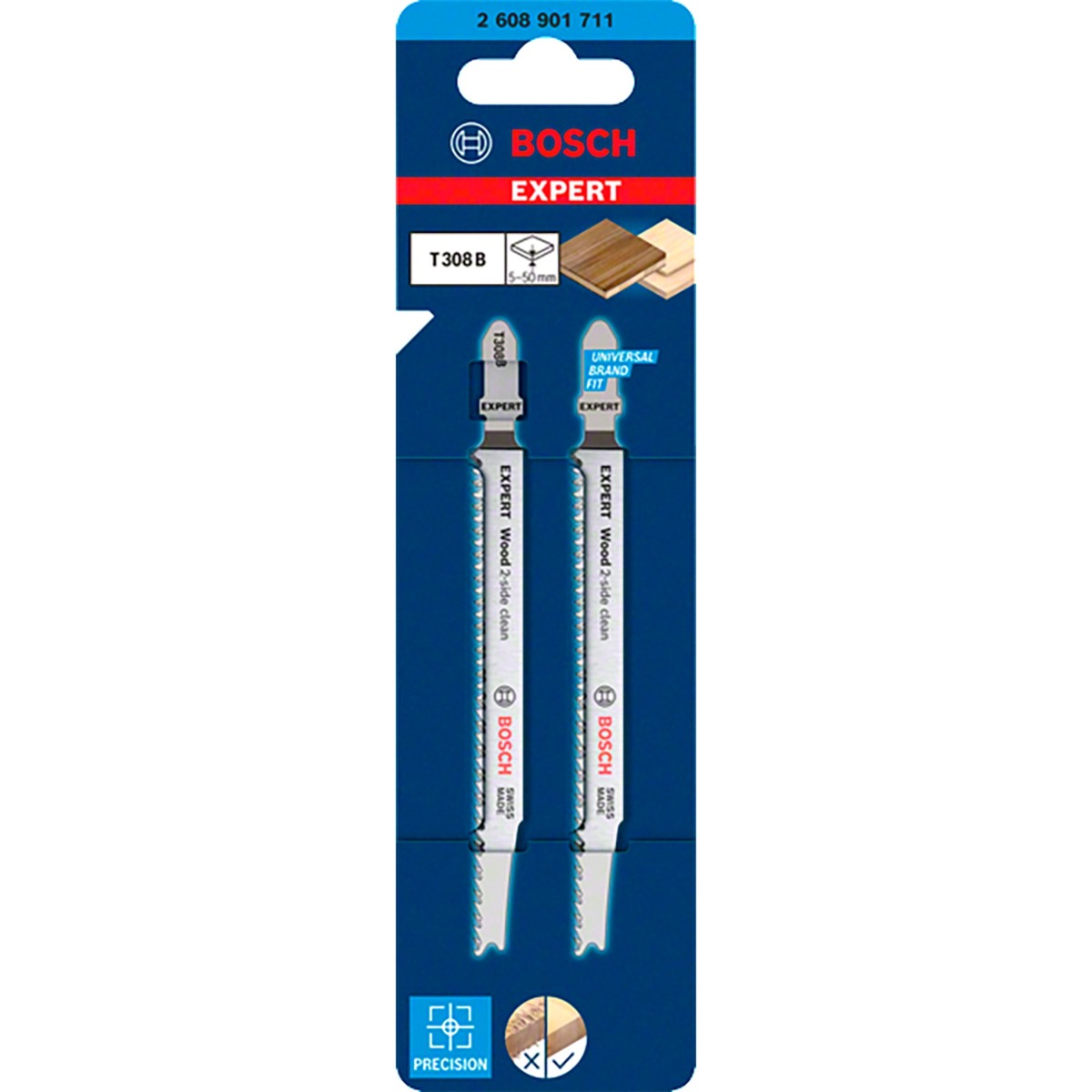 Bosch Expert Stichsägeblatt T 308 B “Wood 2-side clean“ | 04059952657387 Bosch Expert Stichsägeblatt T 308 B “Wood 2-side clean“ | 04059952657387