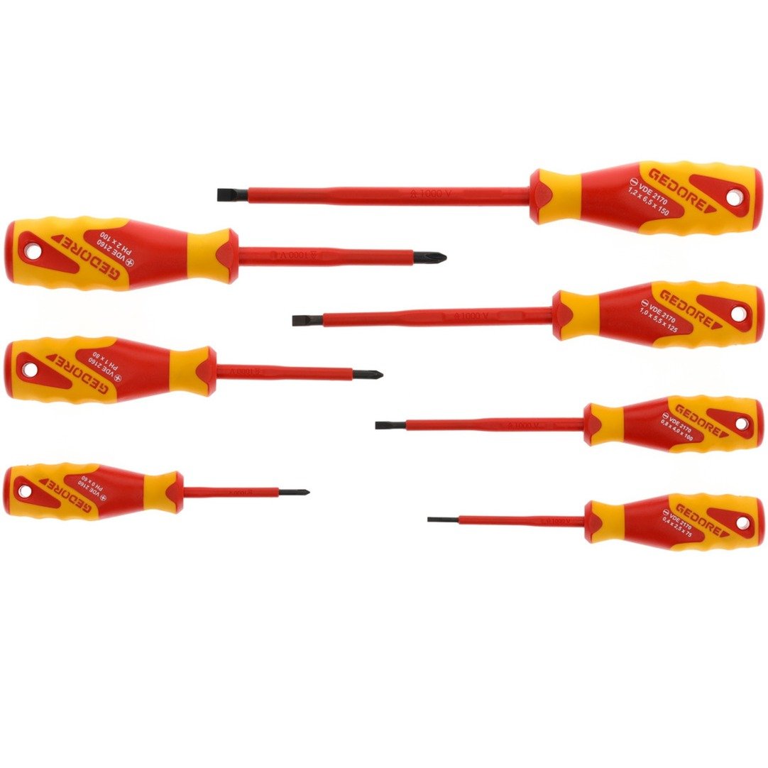 Gedore VDE Schraubendreher-Satz, 7-teilig | 04010886826140 Gedore VDE Schraubendreher-Satz, 7-teilig | 04010886826140