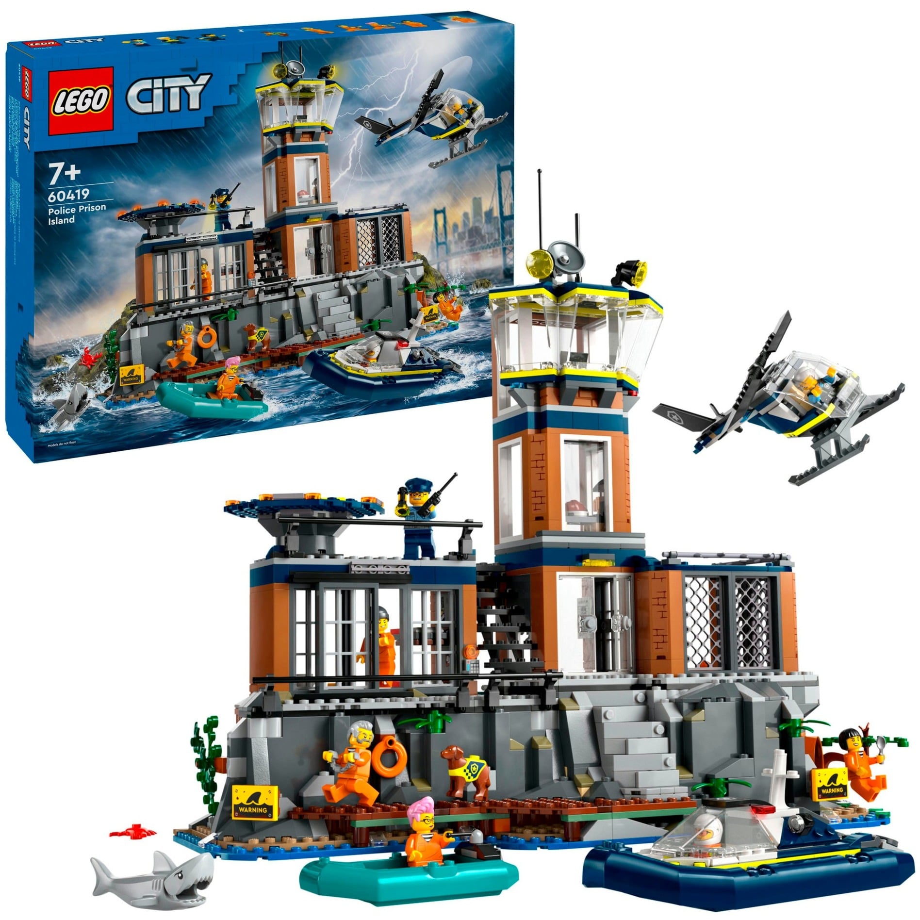 60419 City Polizeistation auf der Gefängnisinsel, Konstruktionsspielzeug
