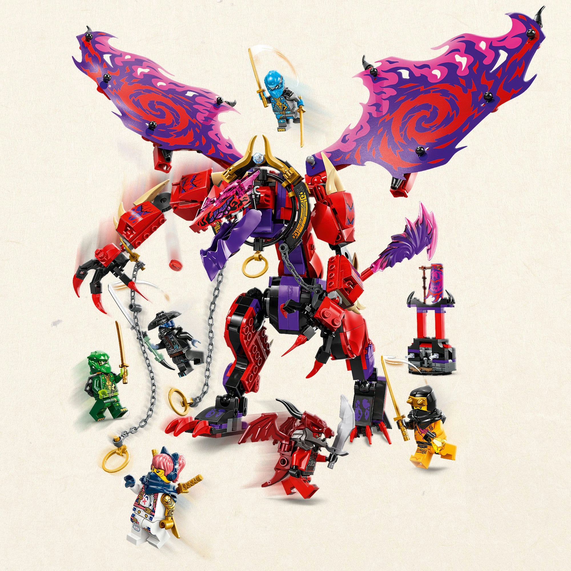 LEGO 71832 Ninjago Chaosdrache Donnerzahn, Konstruktionsspielzeug