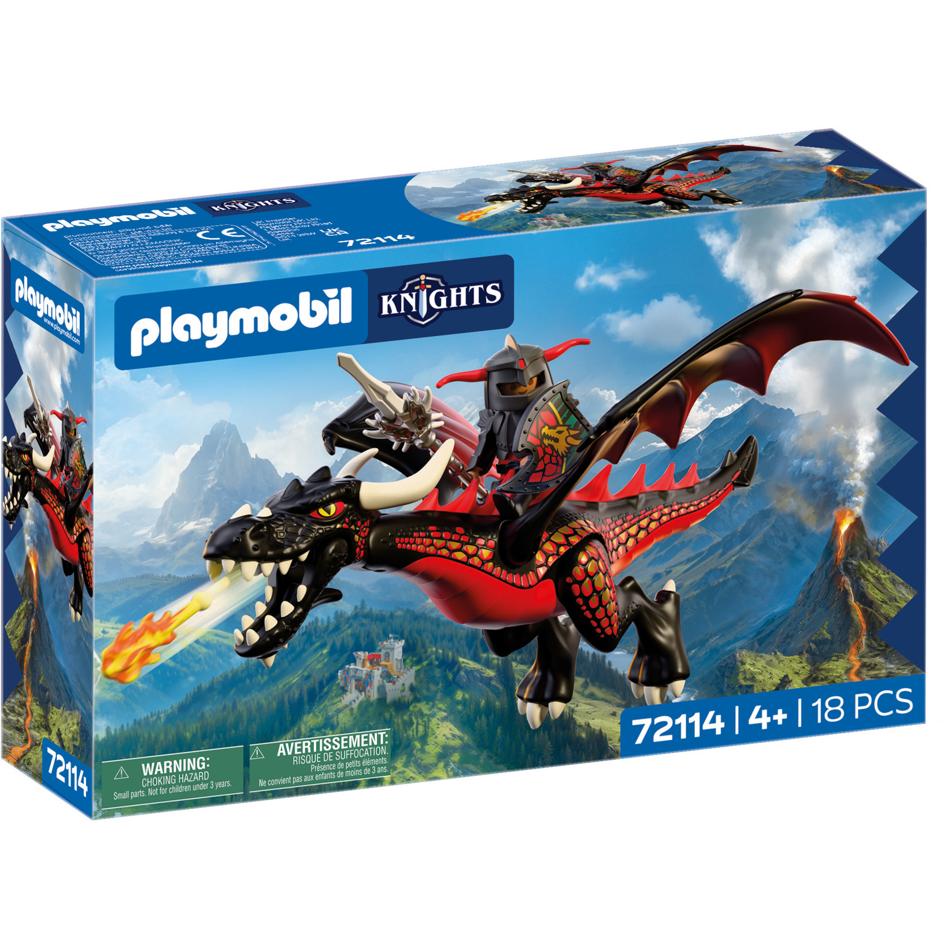 72114 Knights Schwarzer Drache, Konstruktionsspielzeug