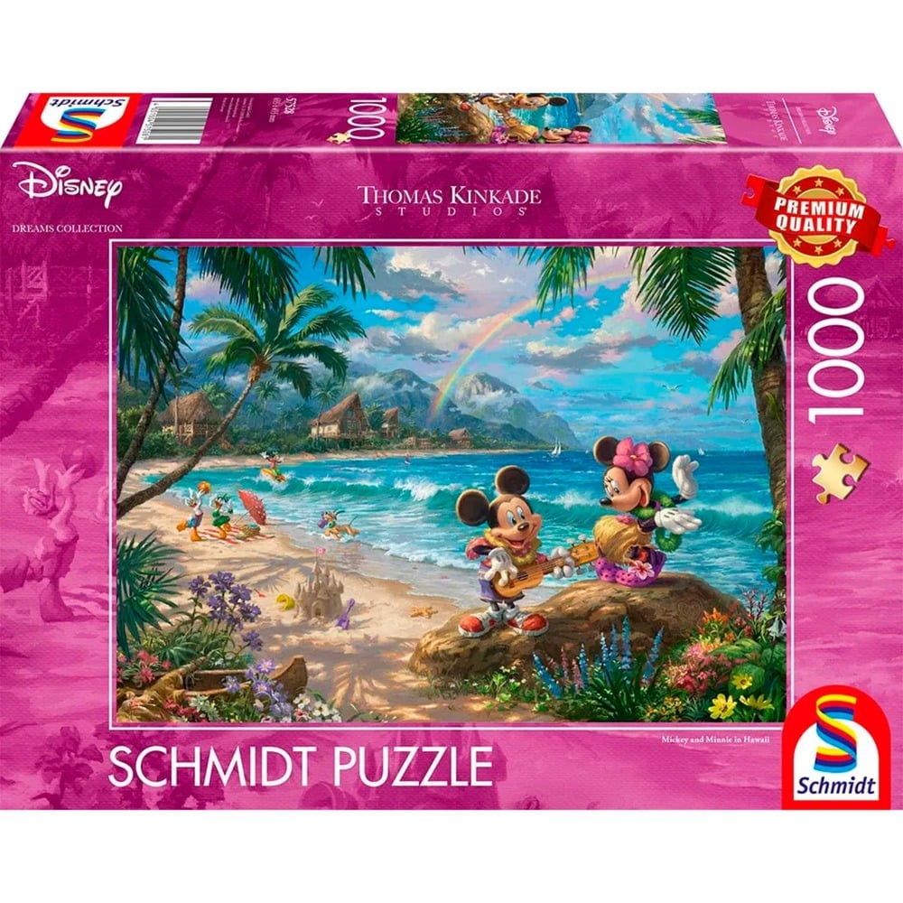 Schmidt Spiele Thomas Kinkade Studios: Disney Dreams Collection – Minnie & Mickey in Hawaii, Puzzle | 04001504575281 Schmidt Spiele Thomas Kinkade Studios: Disney Dreams Collection – Minnie & Mickey in Hawaii, Puzzle | 04001504575281