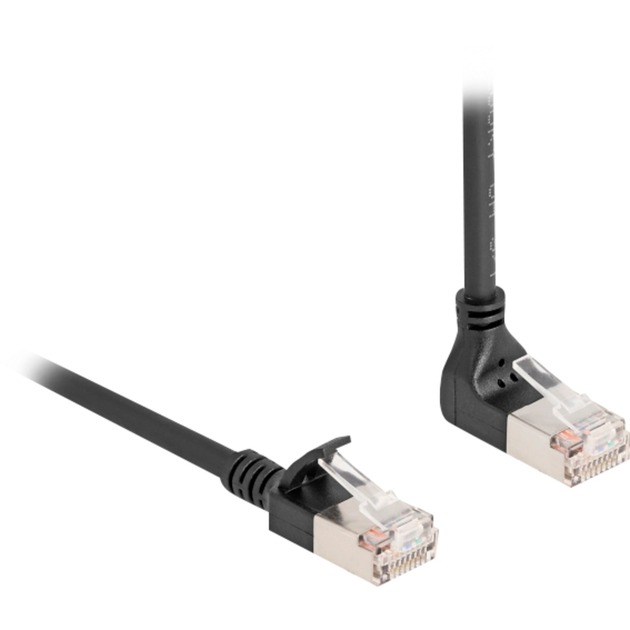 Delock Patchkabel RJ-45 Cat.6a S/FTP, Slim 90° gewinkelt | 04043619802883 Delock Patchkabel RJ-45 Cat.6a S/FTP, Slim 90° gewinkelt | 04043619802883