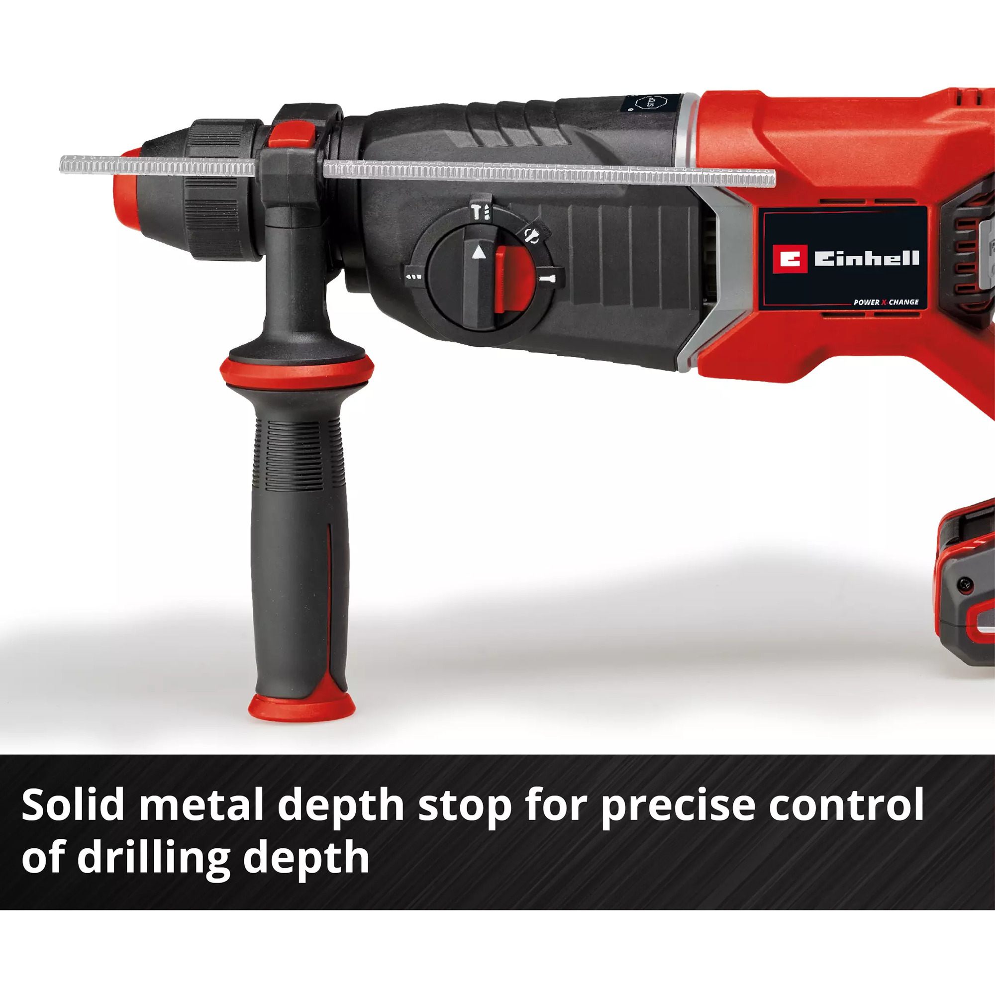 EINHELL Professional Akku-Bohrhammer TP-HD 18/26 D Li BL - Solo, 18Volt schwarz/rot, ohne Akku und Ladegerät, in E-Case