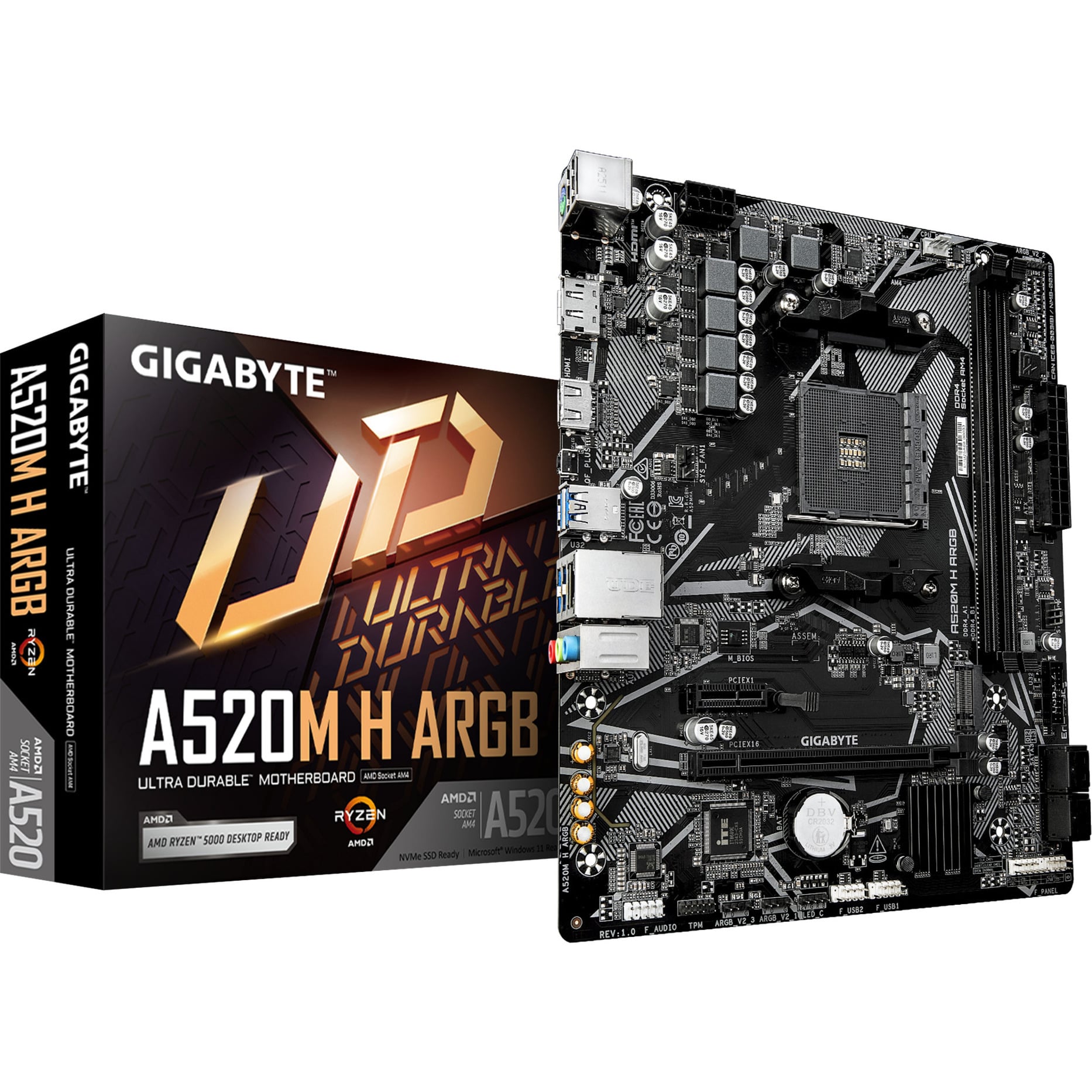 A520M H ARGB, Mainboard