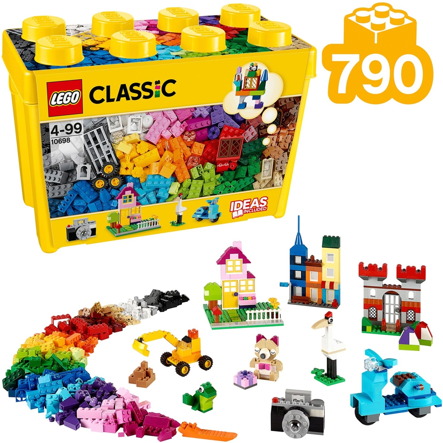 10698 Classic Große Bausteine-Box, Konstruktionsspielzeug