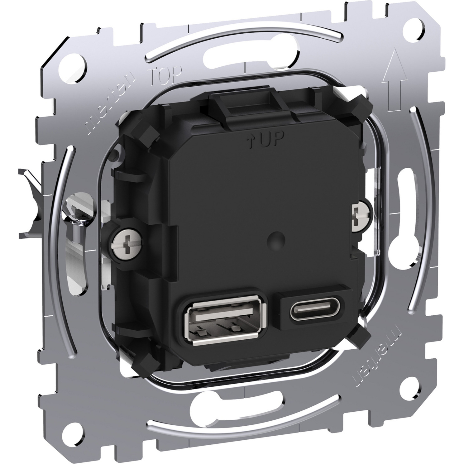 USB-Ladeeinsatz Typ A und C mit Power-Delivery-Technologie MEG4366-0120, Ladegerät