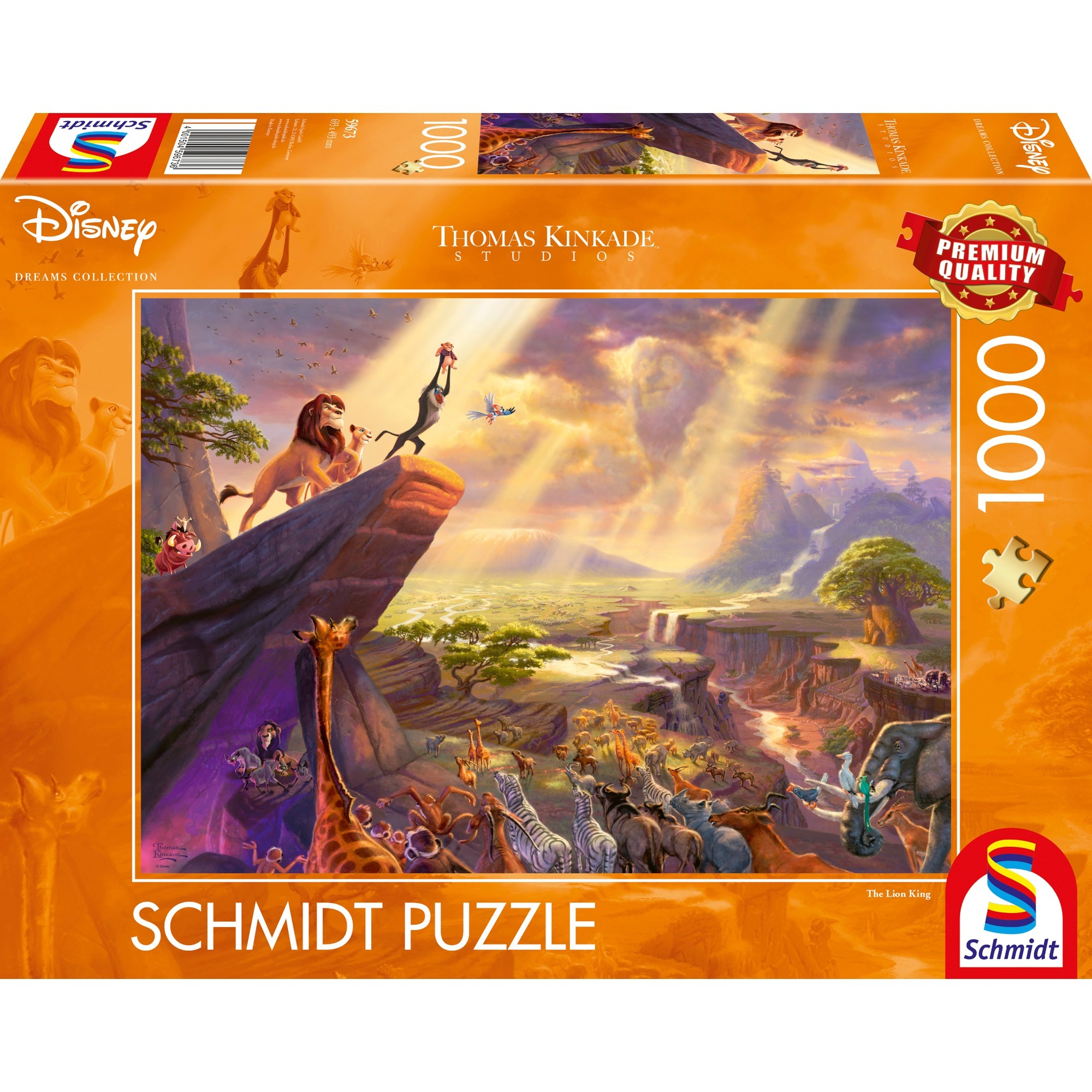 Thomas Kinkade Studios: Disney Dreams Collection - König der Löwen, Puzzle