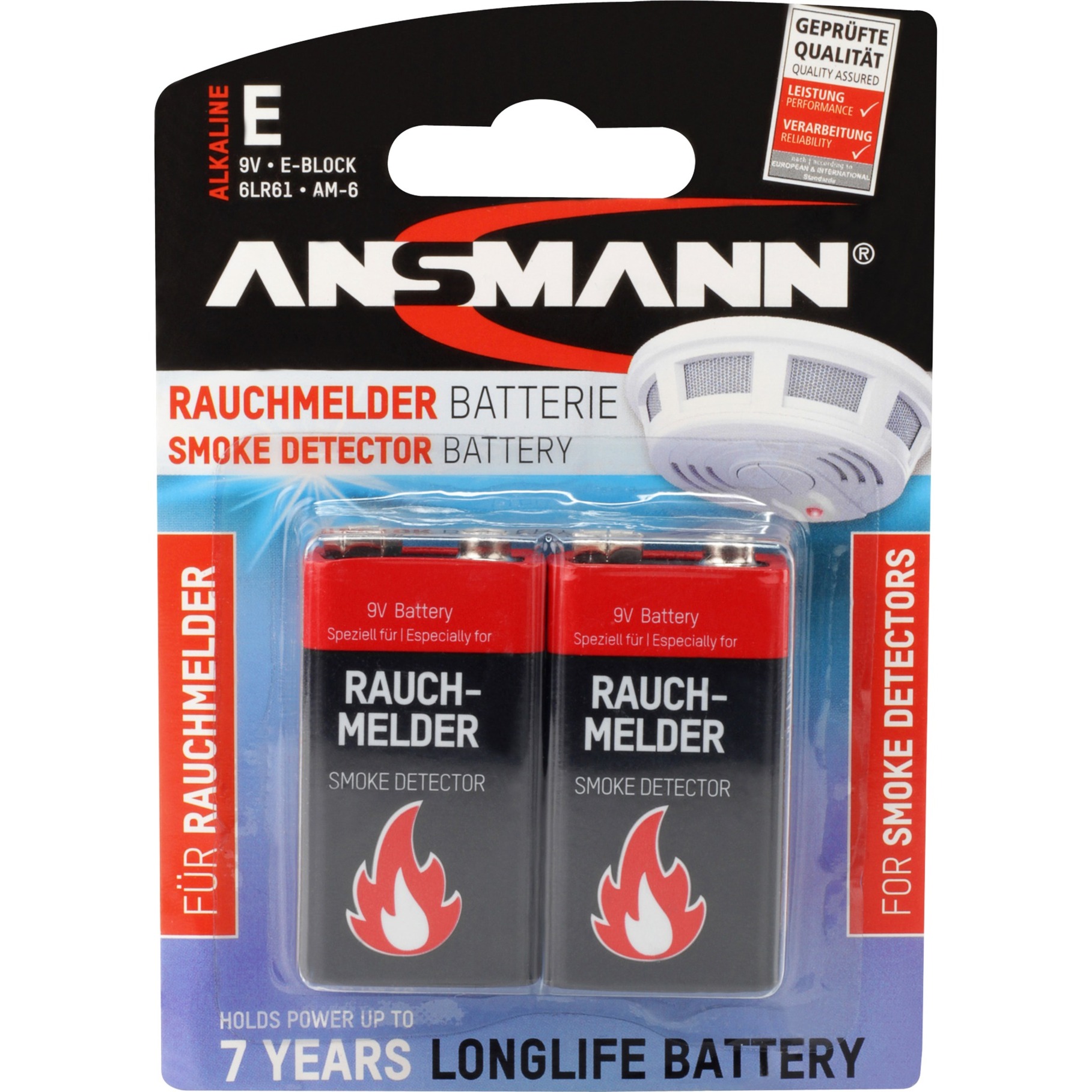 Ansmann Batterie für Rauchmelder | 04013674089727 Ansmann Batterie für Rauchmelder | 04013674089727