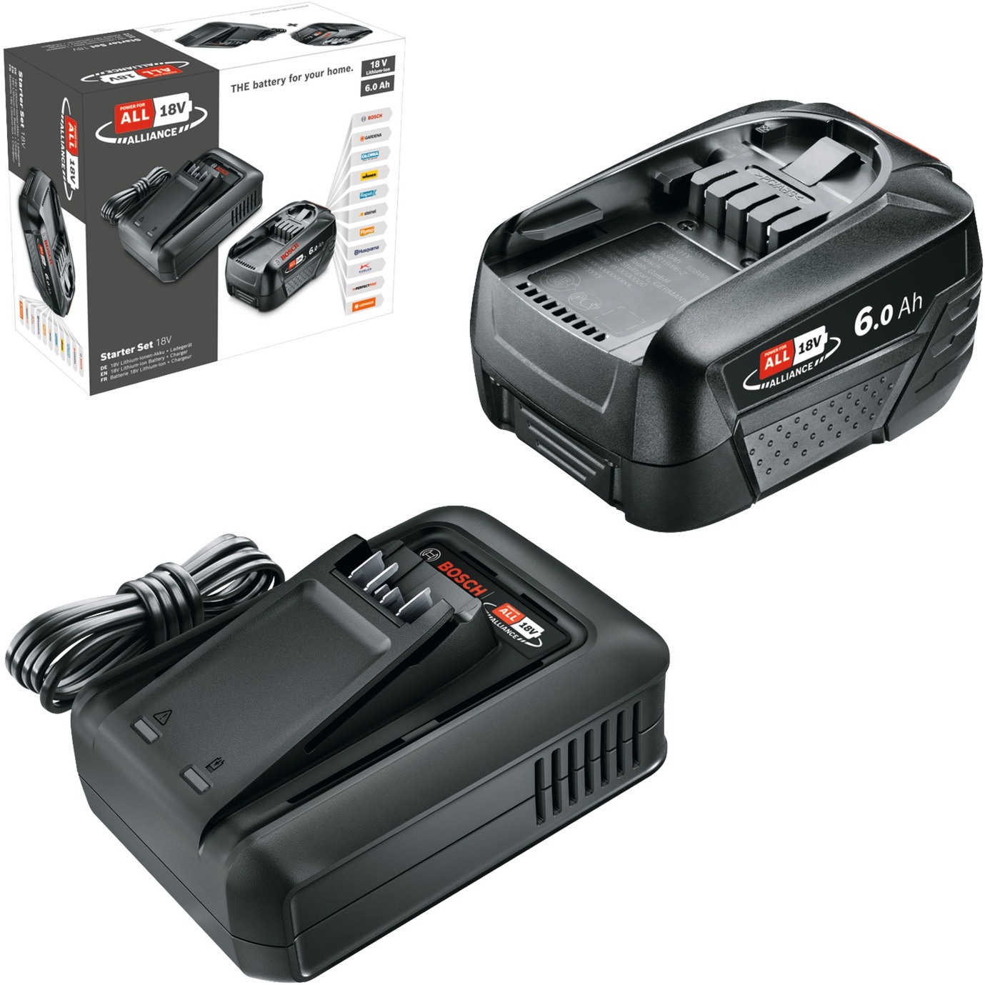 Akku Starter-Set 18V 1x 6,0Ah + Schnellladegerät AL 18V-44